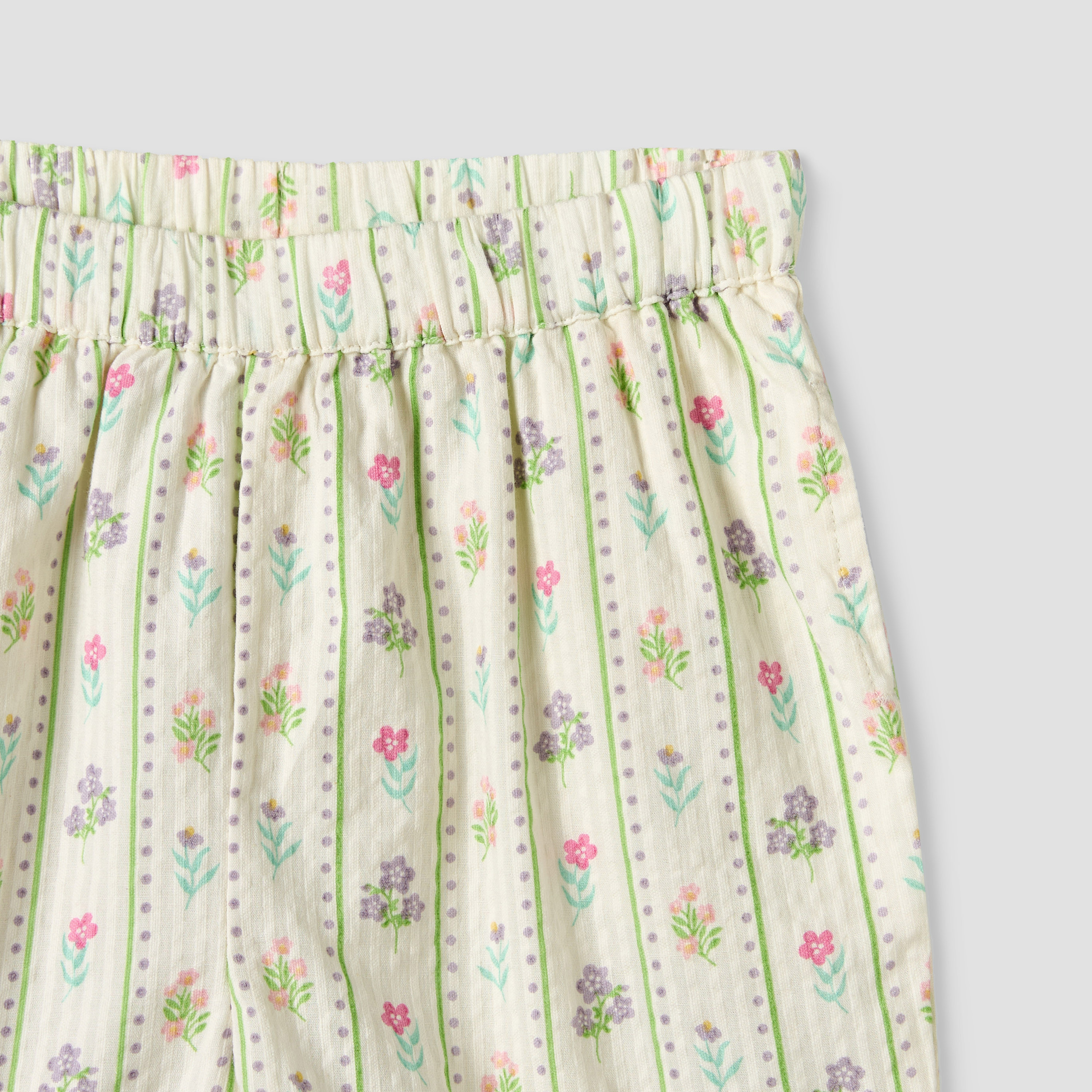Juniors Collared Sleeveless Top and Shorts Set with Floral Print-baby-girls-clothing-setsandcoords-image-8