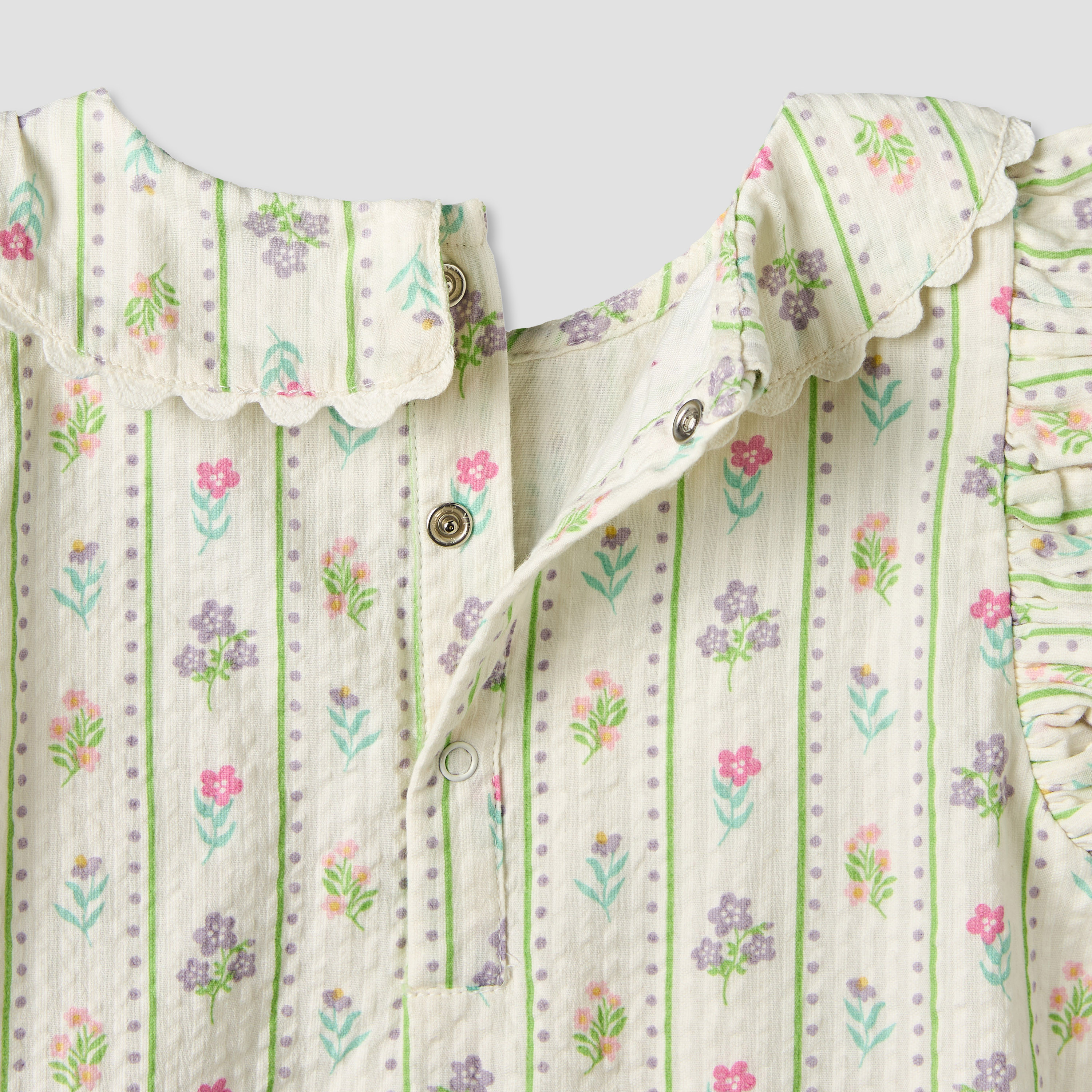 Juniors Collared Sleeveless Top and Shorts Set with Floral Print-baby-girls-clothing-setsandcoords-image-9