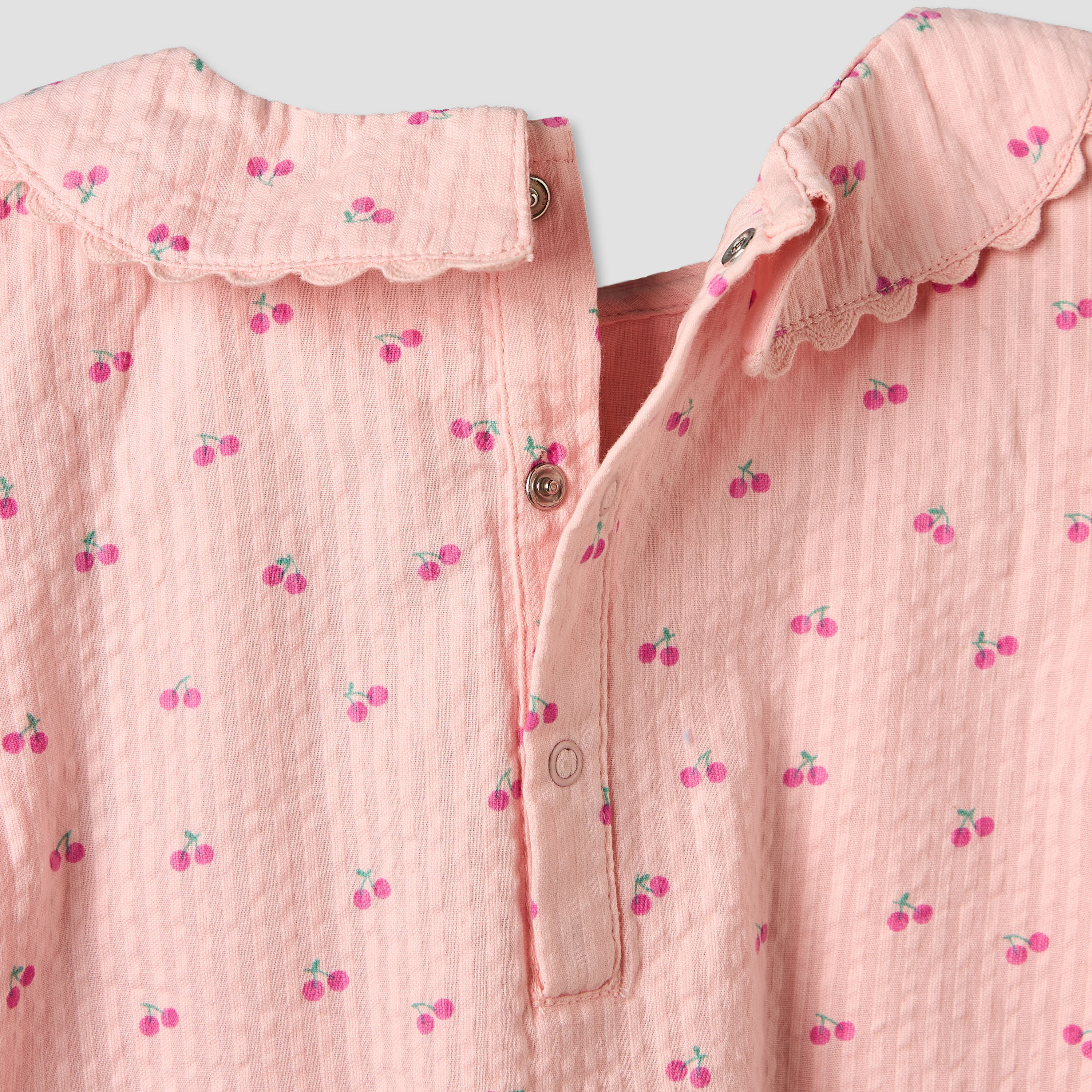 طقم شورت وبلوزة بأكمام قصيرة وياقة وطبعات من جونيورز-baby-girls-clothing-setsandcoords-image-7