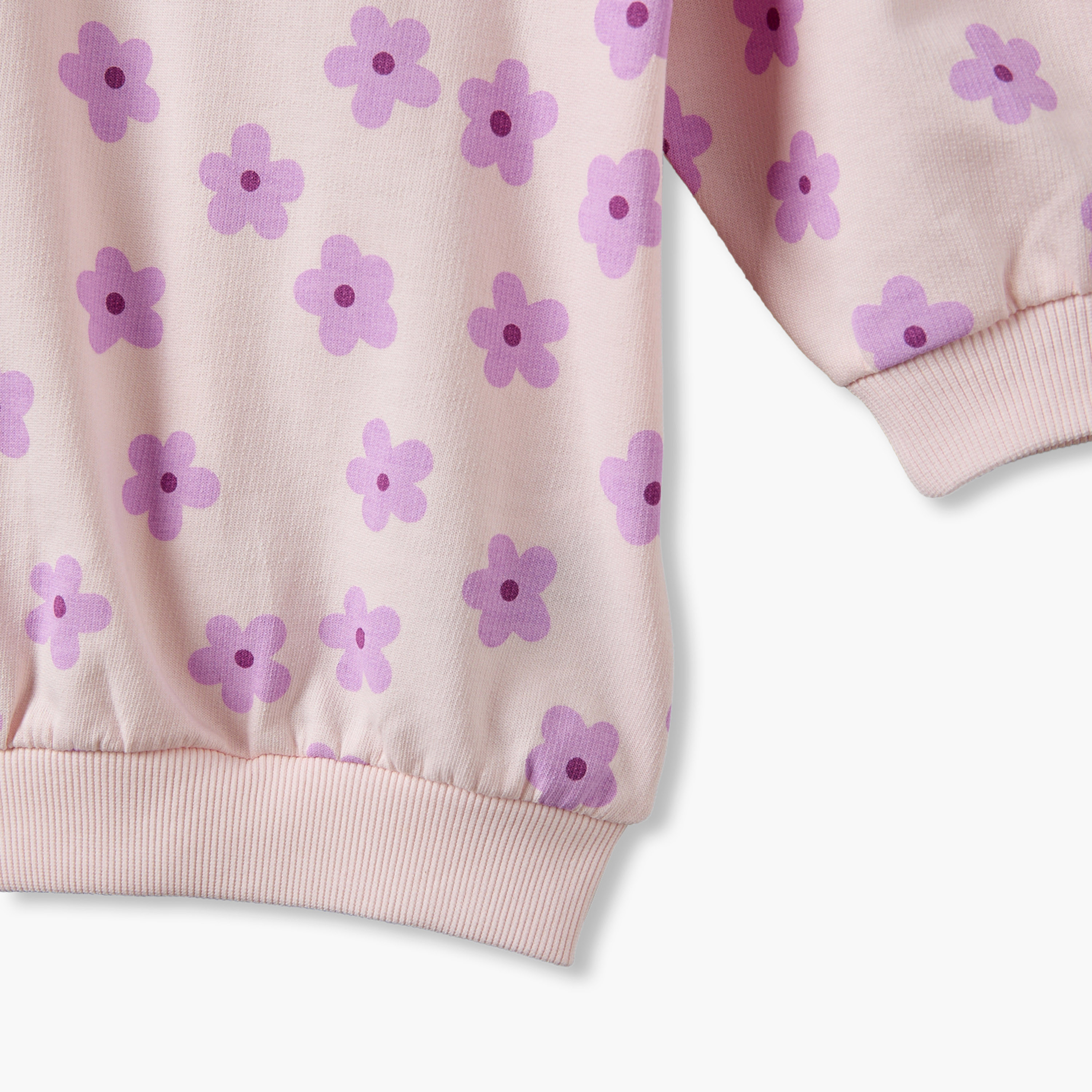 Juniors Crew Neck Long Sleeves Sweatshirt and Leggings Set with Floral Print-baby-girls-clothing-setsandcoords-image-8