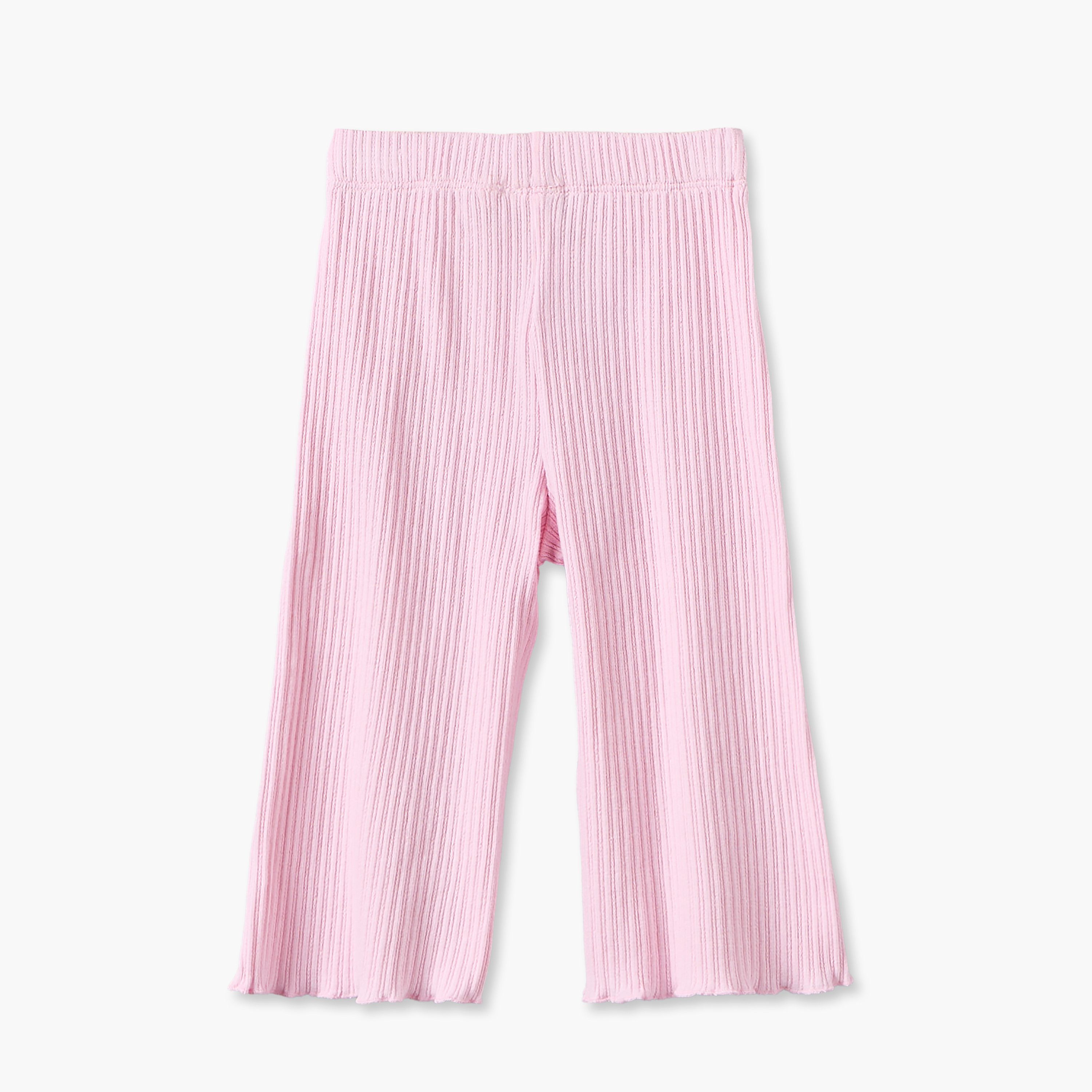 Juniors Collared Long Sleeves Top and Pants Set with Ribbed Texture-baby-girls-clothing-setsandcoords-image-6