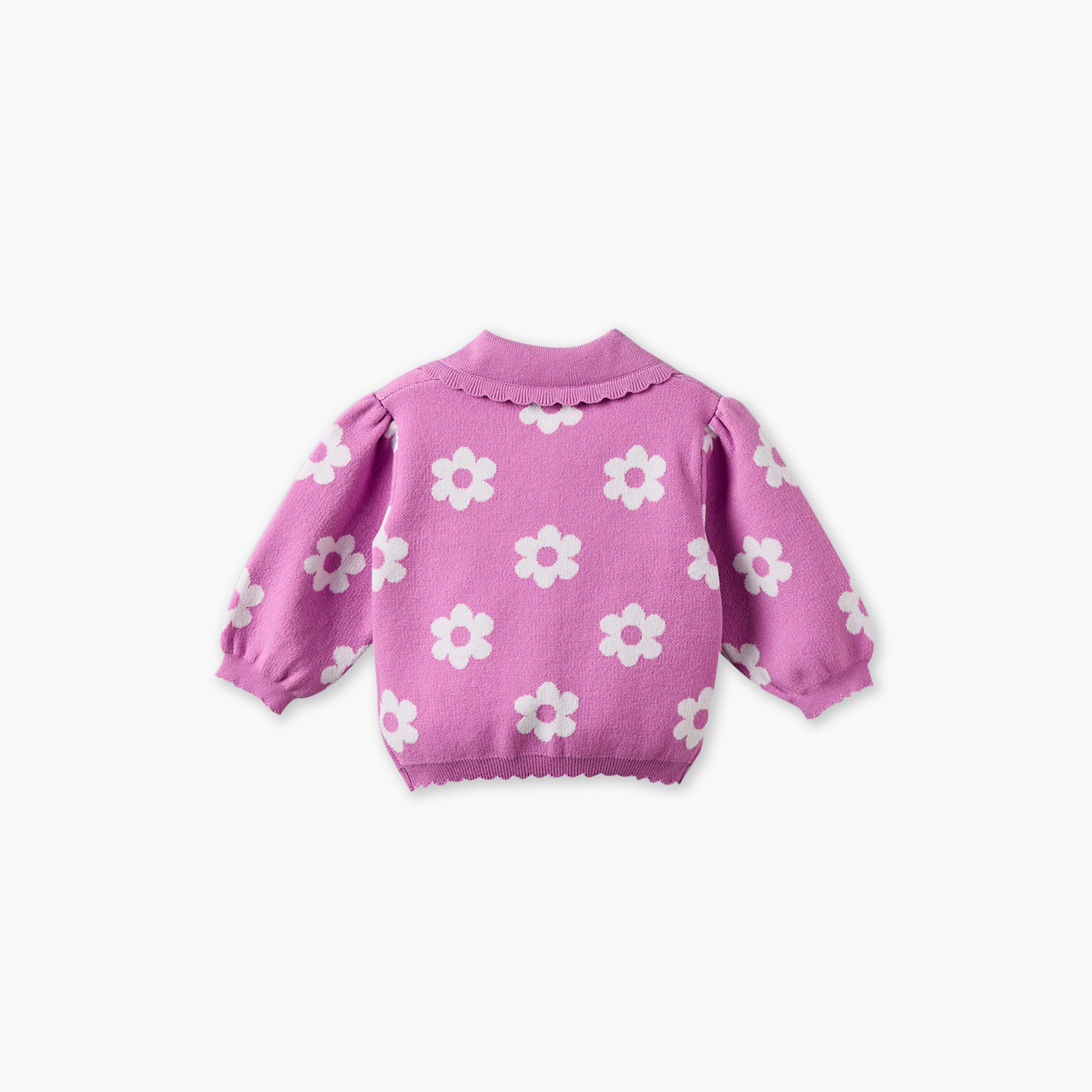 طقم كارديجان بياقة بيتر بان وأكمام طويلة وبنطلون بطبعات من جونيورز-baby-girls-clothing-setsandcoords-image-5