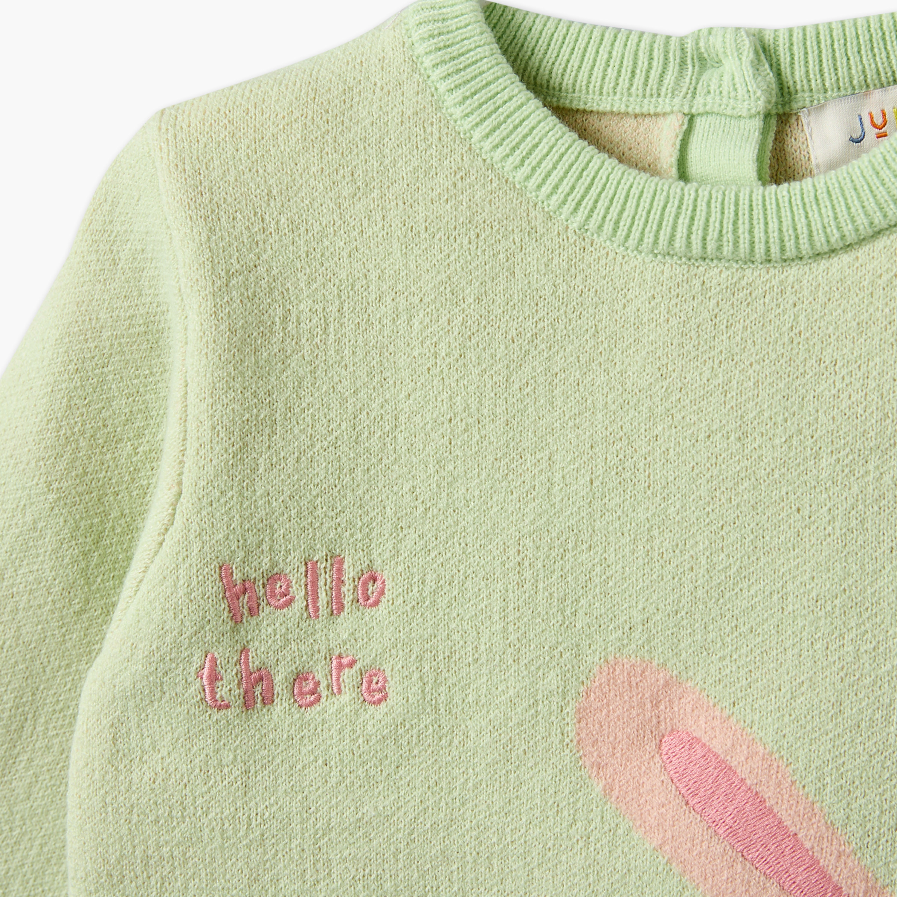 Juniors Crew Neck Long Sleeves Sweater and Pants Set with Bunny Motif-baby-girls-clothing-setsandcoords-image-6