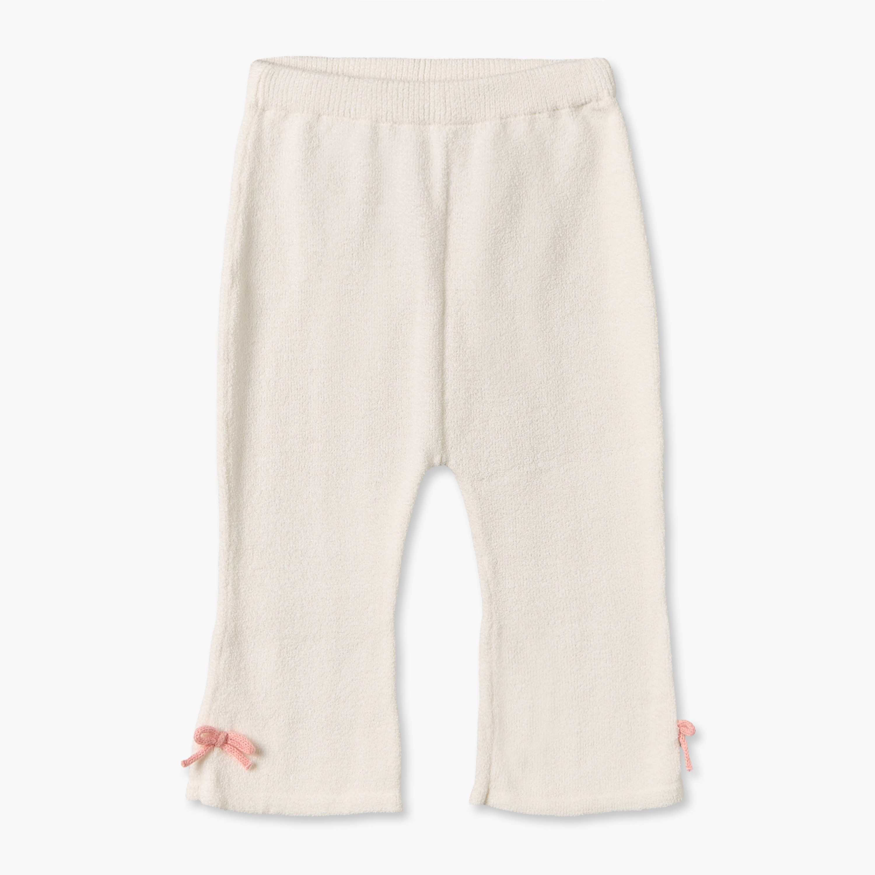 طقم بلوزة بأكمام طويلة وياقة عادية وبنطلون بزخارف فيونكة للبنات من جونيورز-baby-girls-clothing-setsandcoords-image-3