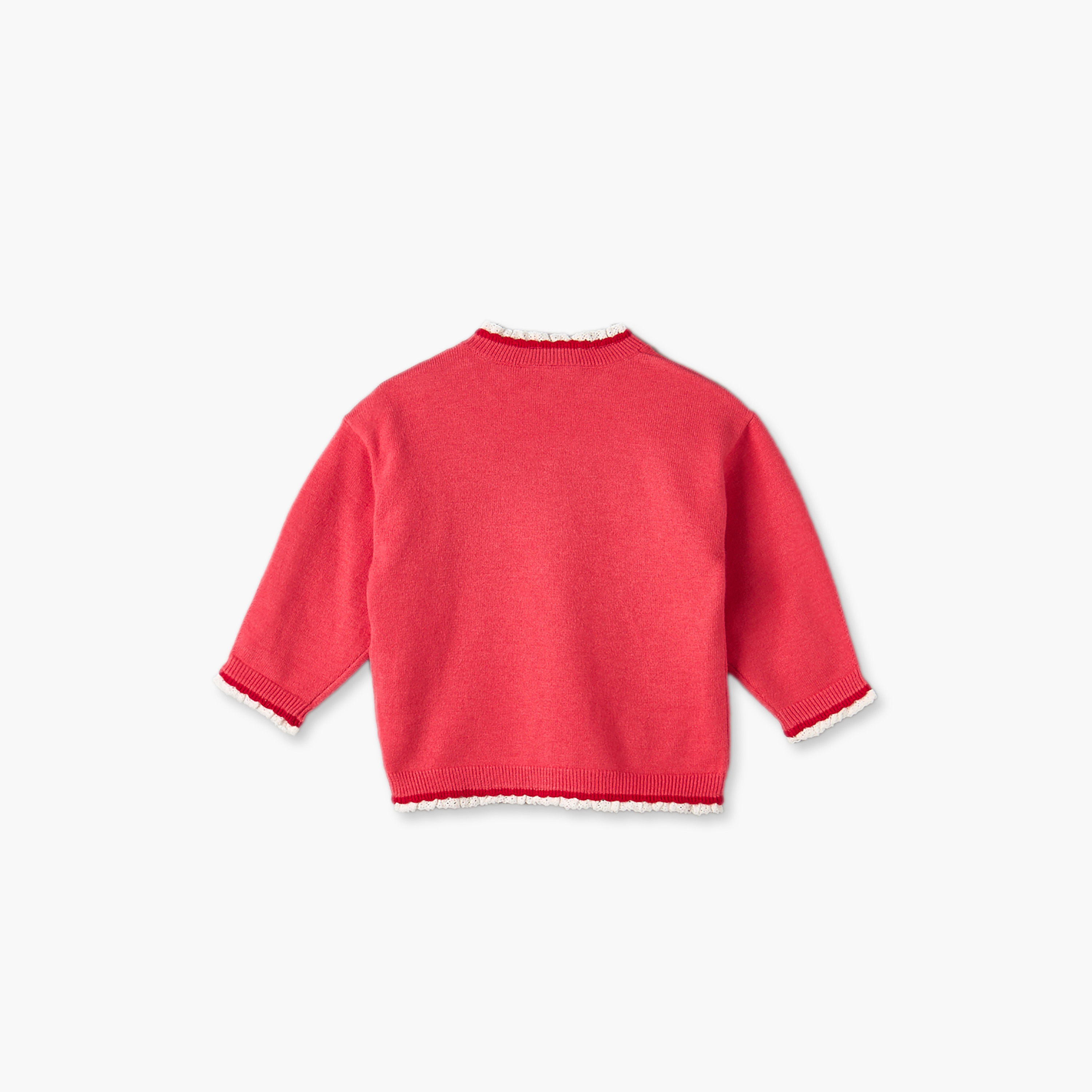 Juniors Collared Long Sleeves Sweater and Pants Set with Bow Accent-baby-girls-clothing-setsandcoords-image-5