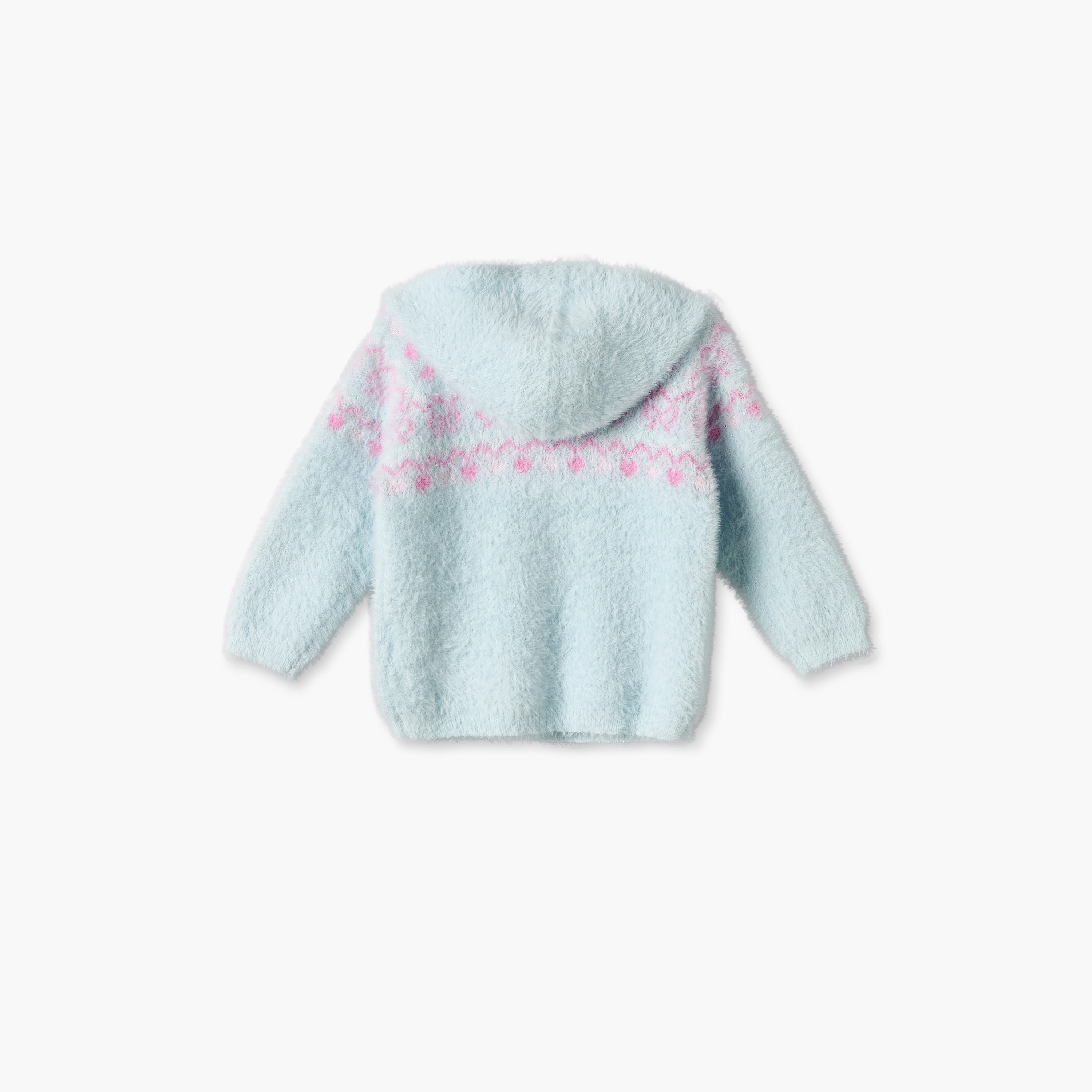 طقم سويت شيرت بغطاء رأس وأكمام طويلة وبنطلون بطبعة من جونيورز-baby-girls-clothing-setsandcoords-image-5