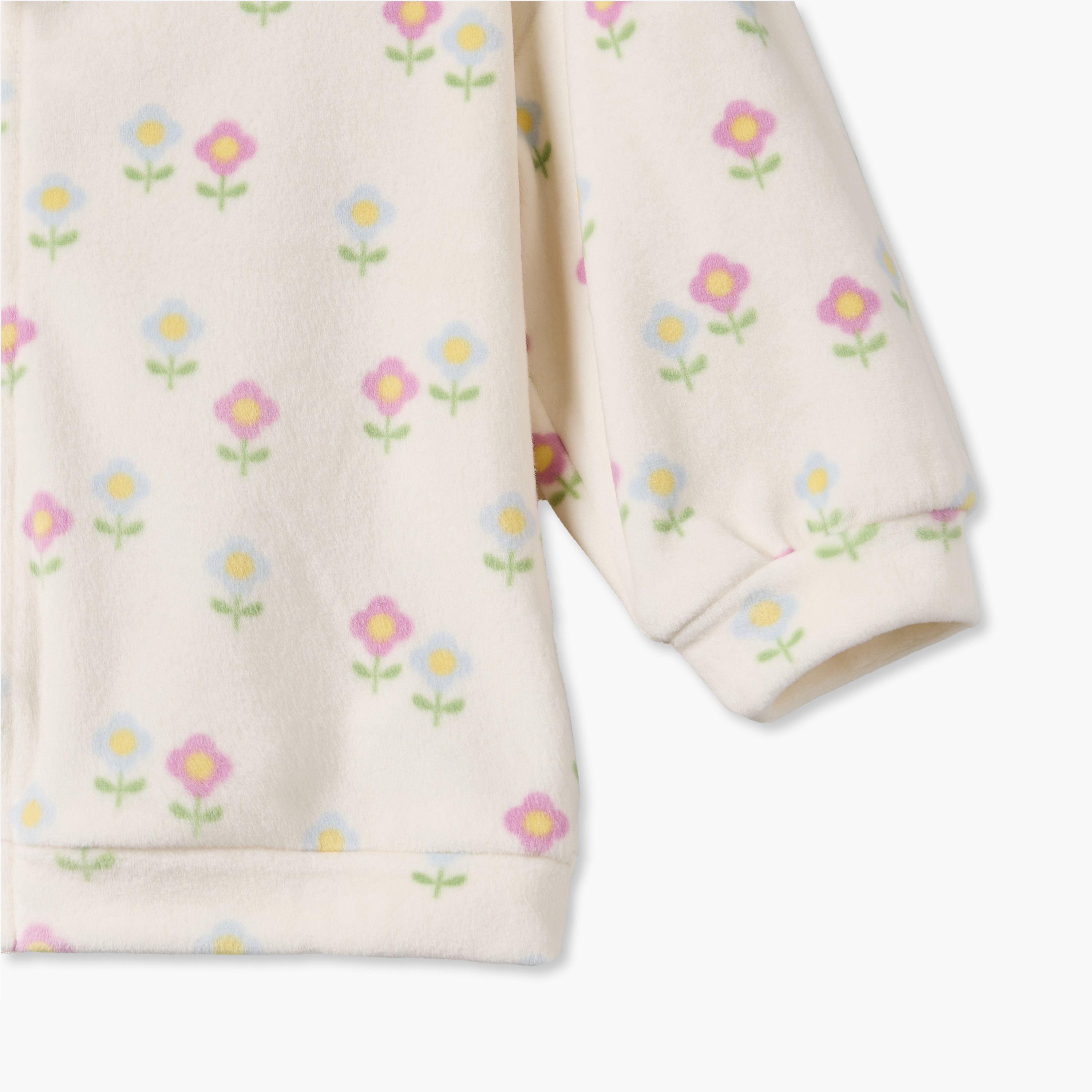 Juniors Hooded Long Sleeves Sweatshirt and Joggers Set with Floral Embroidered Top-baby-girls-clothing-setsandcoords-image-11