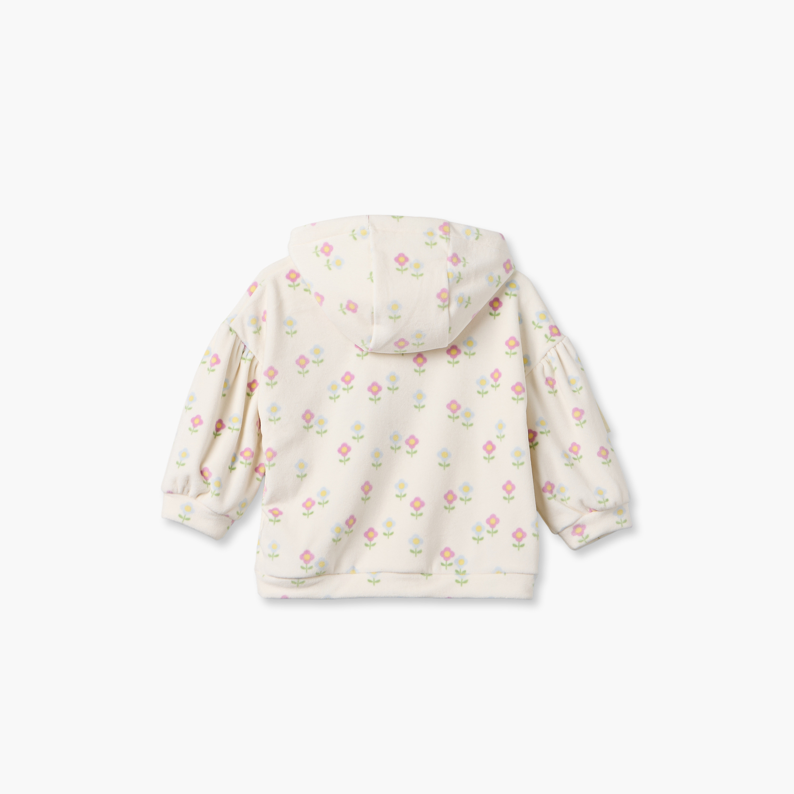 Juniors Hooded Long Sleeves Sweatshirt and Joggers Set with Floral Embroidered Top-baby-girls-clothing-setsandcoords-image-5