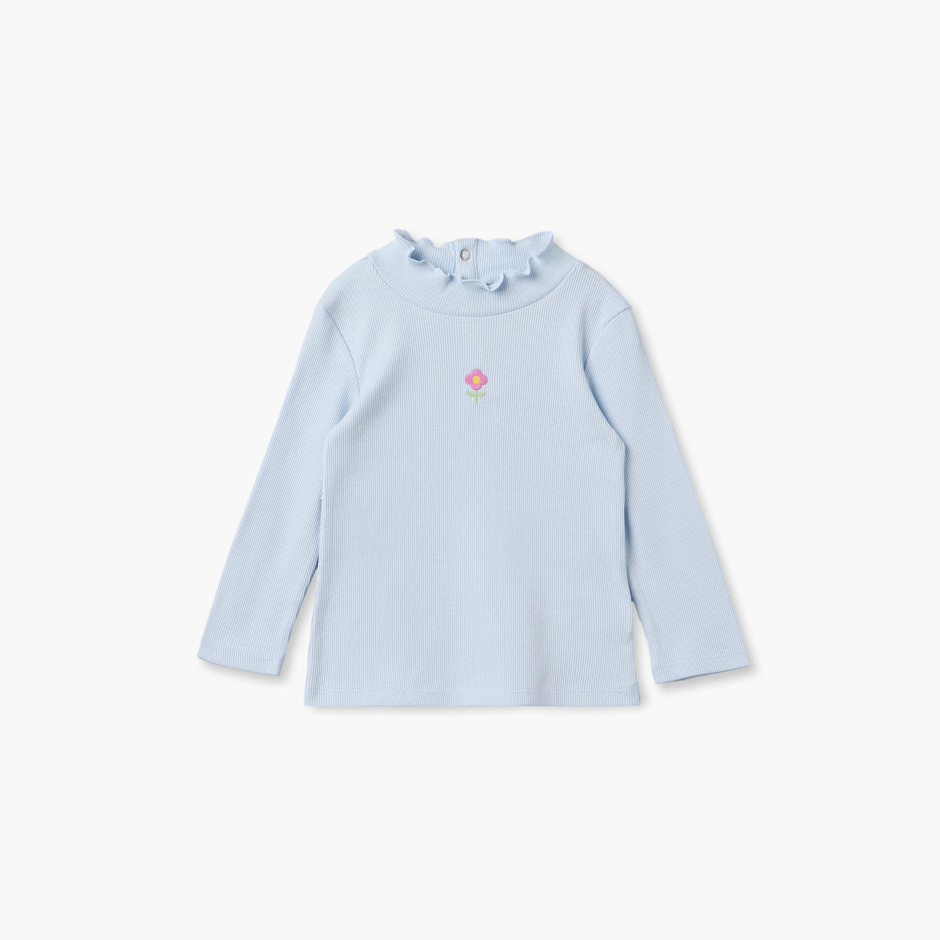 Juniors Hooded Long Sleeves Sweatshirt and Joggers Set with Floral Embroidered Top-baby-girls-clothing-setsandcoords-image-6