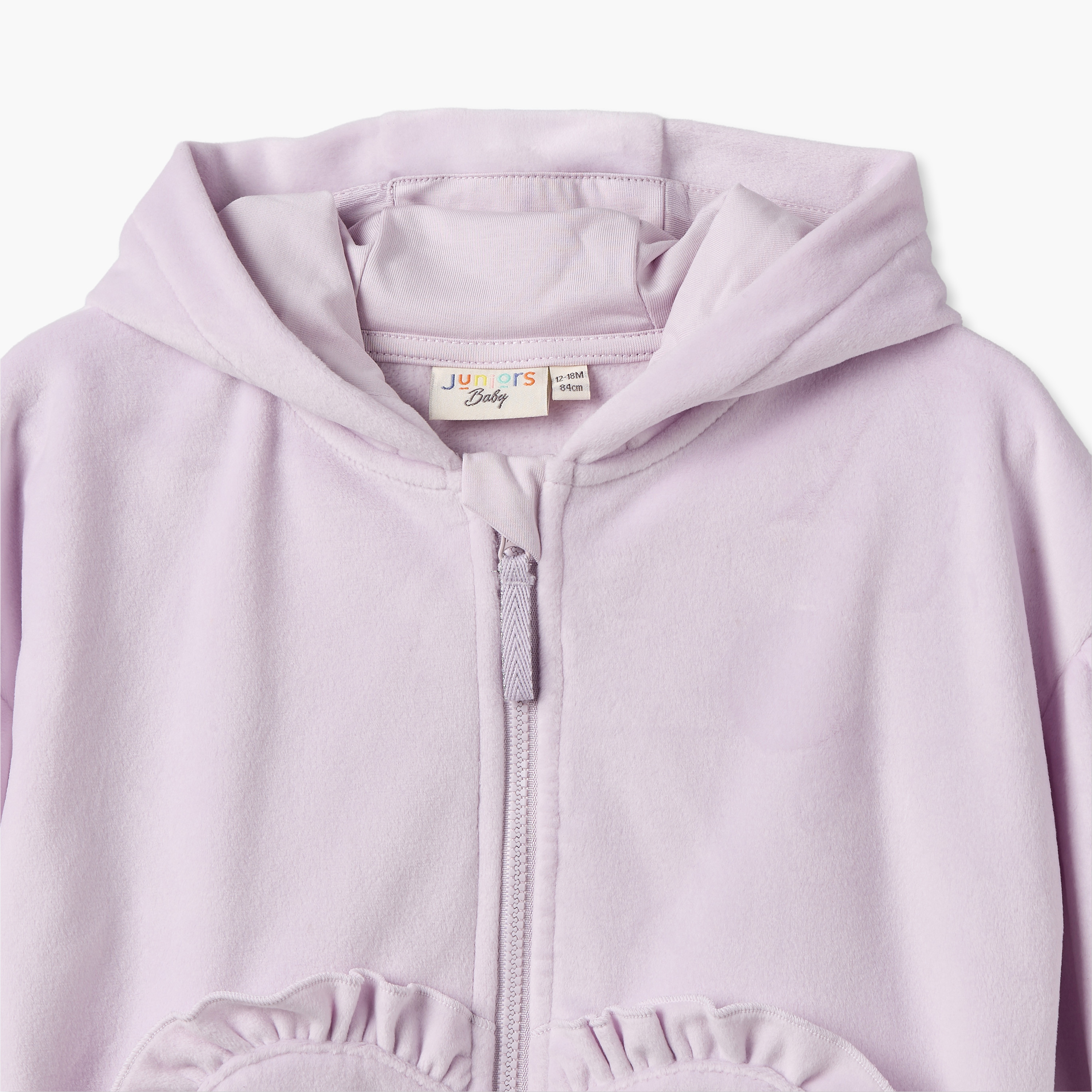 طقم بنطلون رياضي وجاكيت بقبعة وأكمام طويلة وتيشيرت من جونيورز-baby-girls-clothing-setsandcoords-image-9