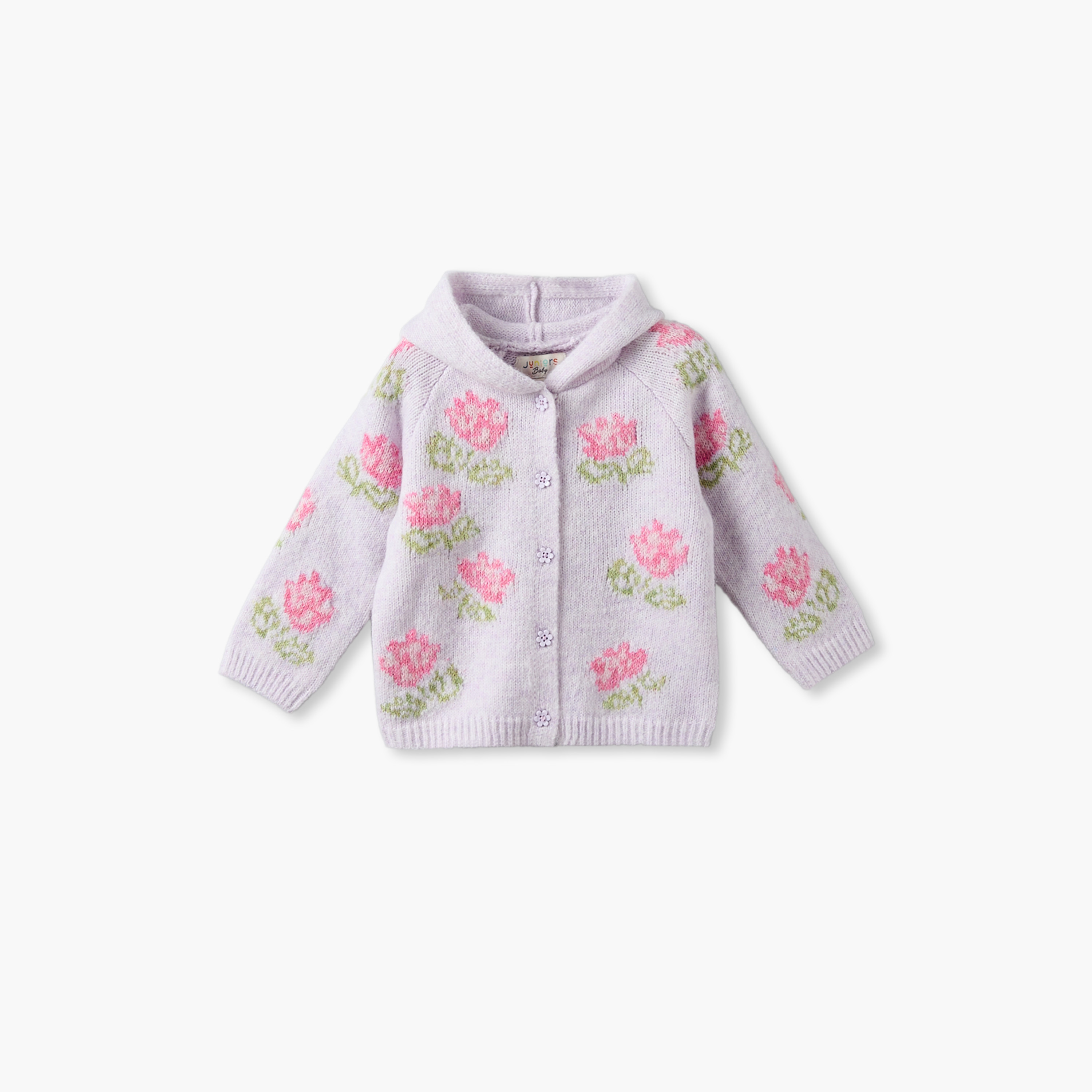 Juniors Hooded Long Sleeves Cardigan and Joggers Set with Embroidery-baby-girls-clothing-setsandcoords-image-3