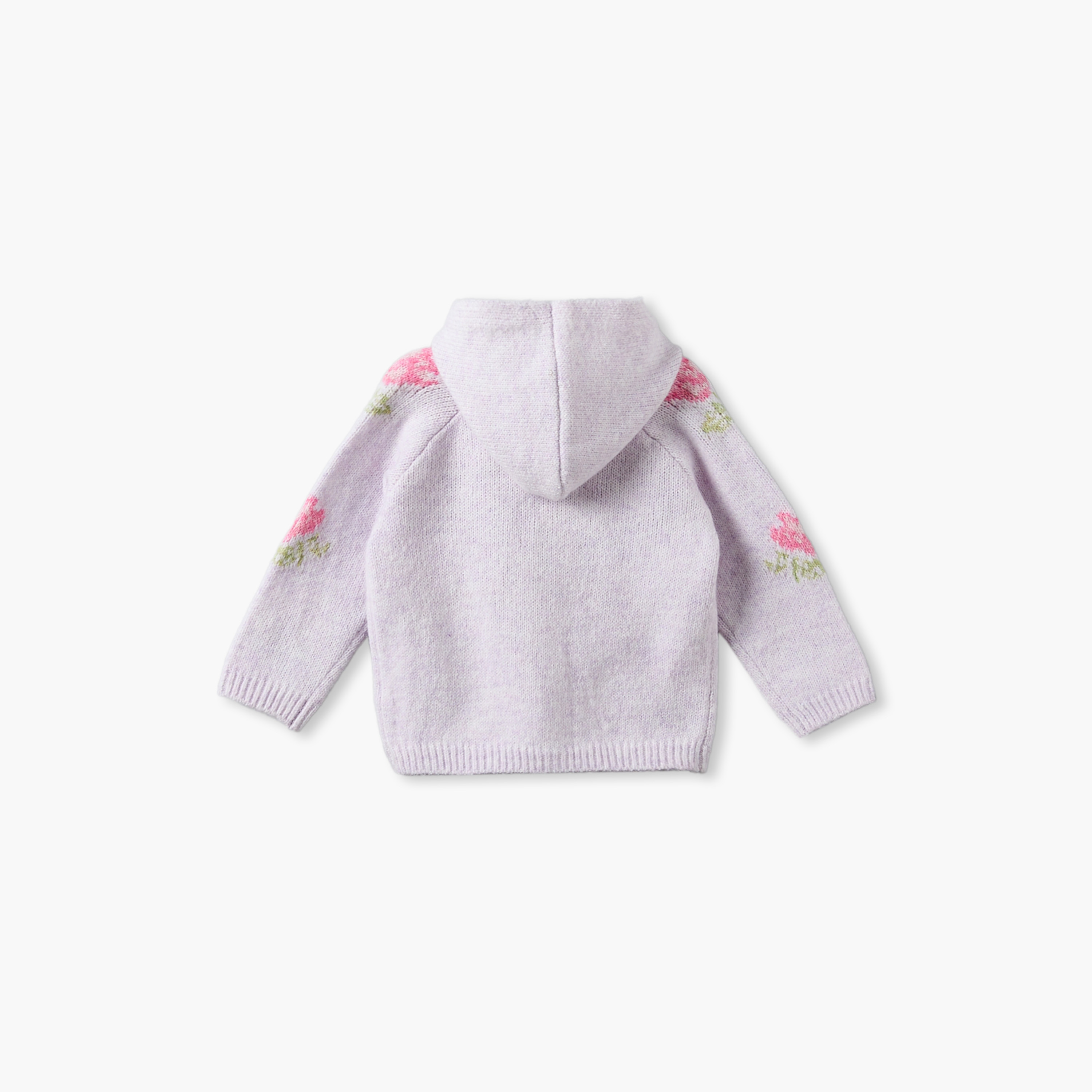Juniors Hooded Long Sleeves Cardigan and Joggers Set with Embroidery-baby-girls-clothing-setsandcoords-image-4
