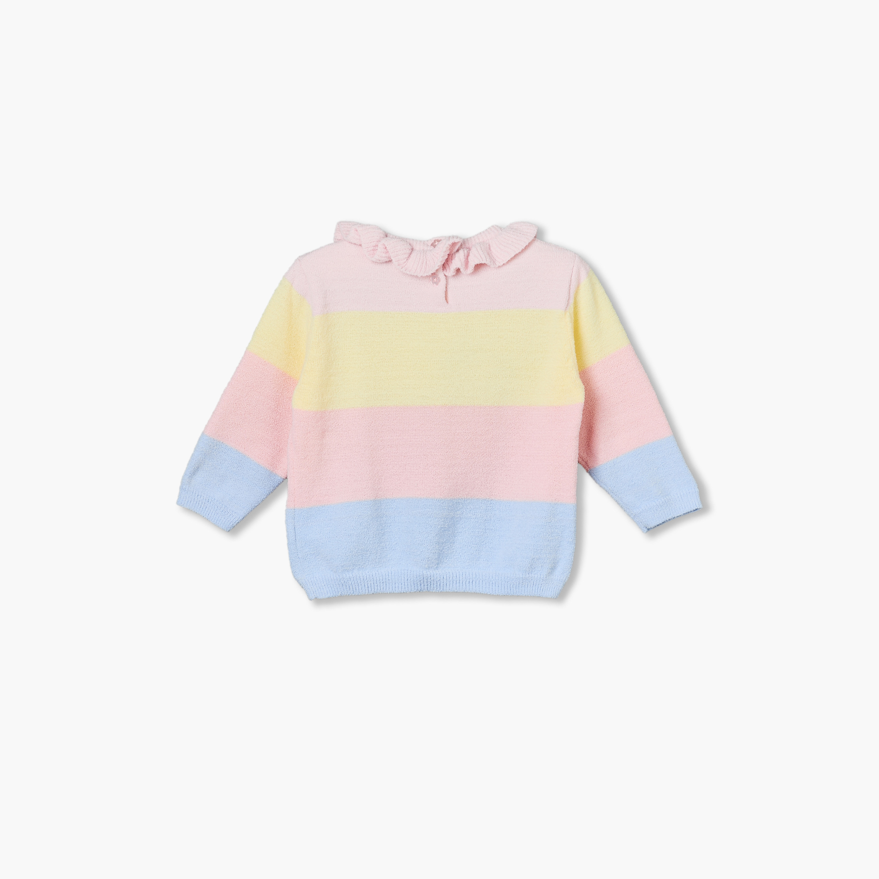 Juniors Ruffle Collared Long Sleeves Sweater and Joggers Set with Cat Print-baby-girls-clothing-setsandcoords-image-5
