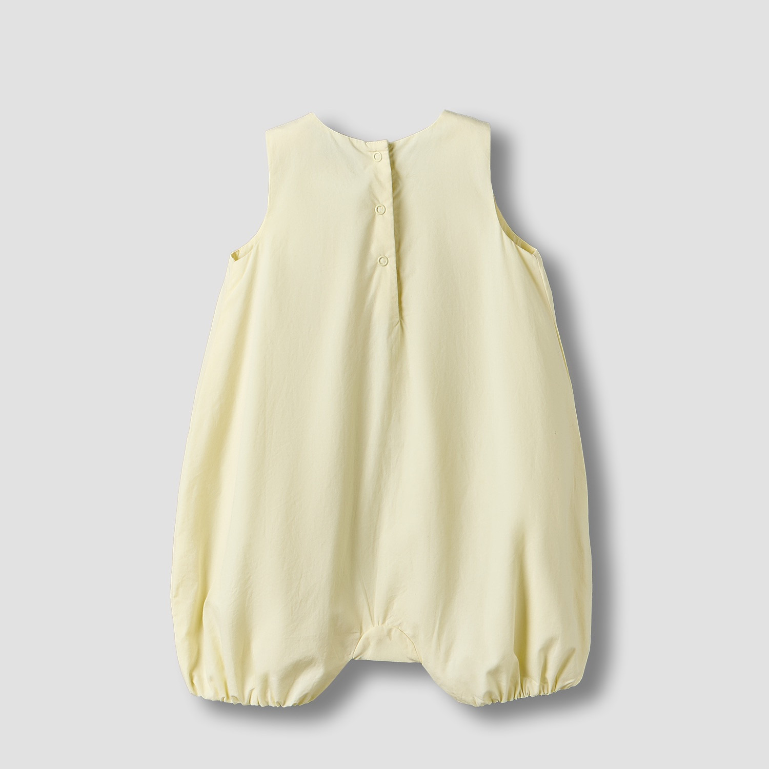 Juniors Round Neck Sleeveless Romper with Bow Accent-baby-girls-clothing-rompers-image-2