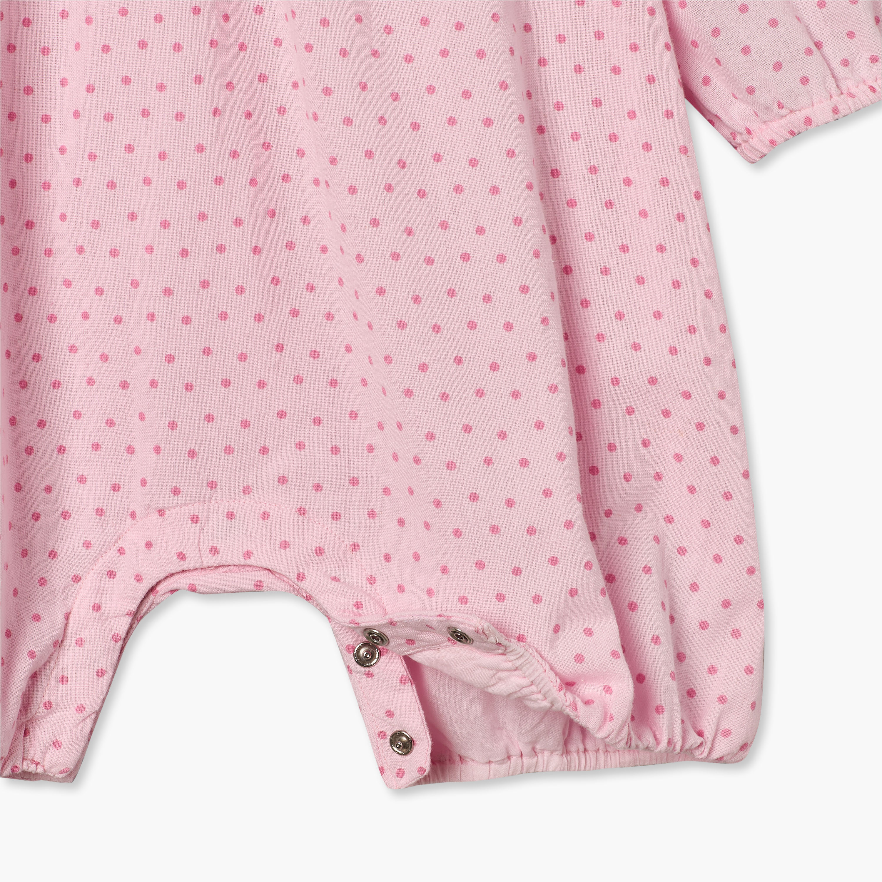 رومبر بياقة ضيقة وأكمام طويلة وطبعات منقطة من جونيورز-baby-girls-clothing-rompers-image-5