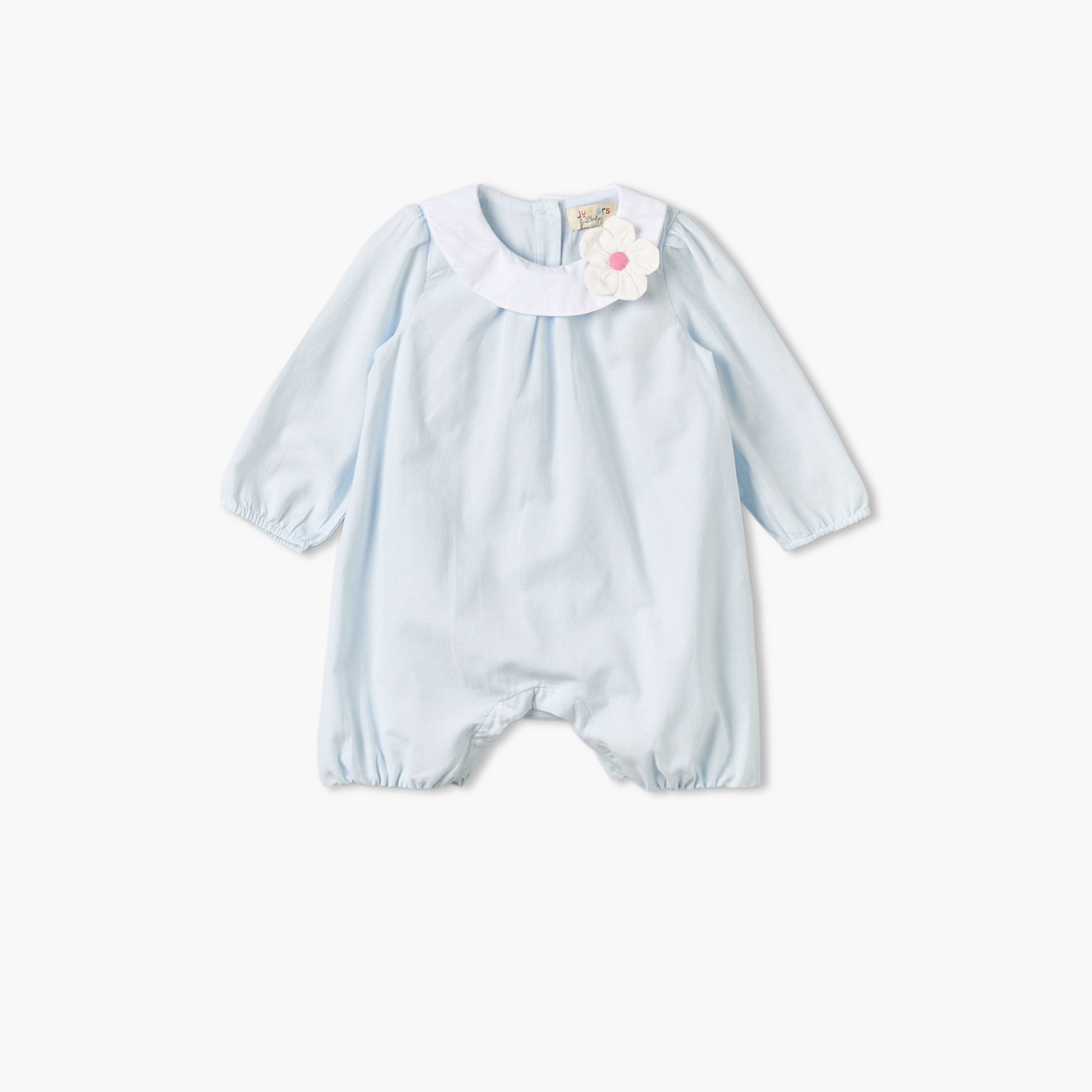 Juniors Crew Long Sleeves Romper with Polka Dot Print-baby-girls-clothing-rompers-image-1