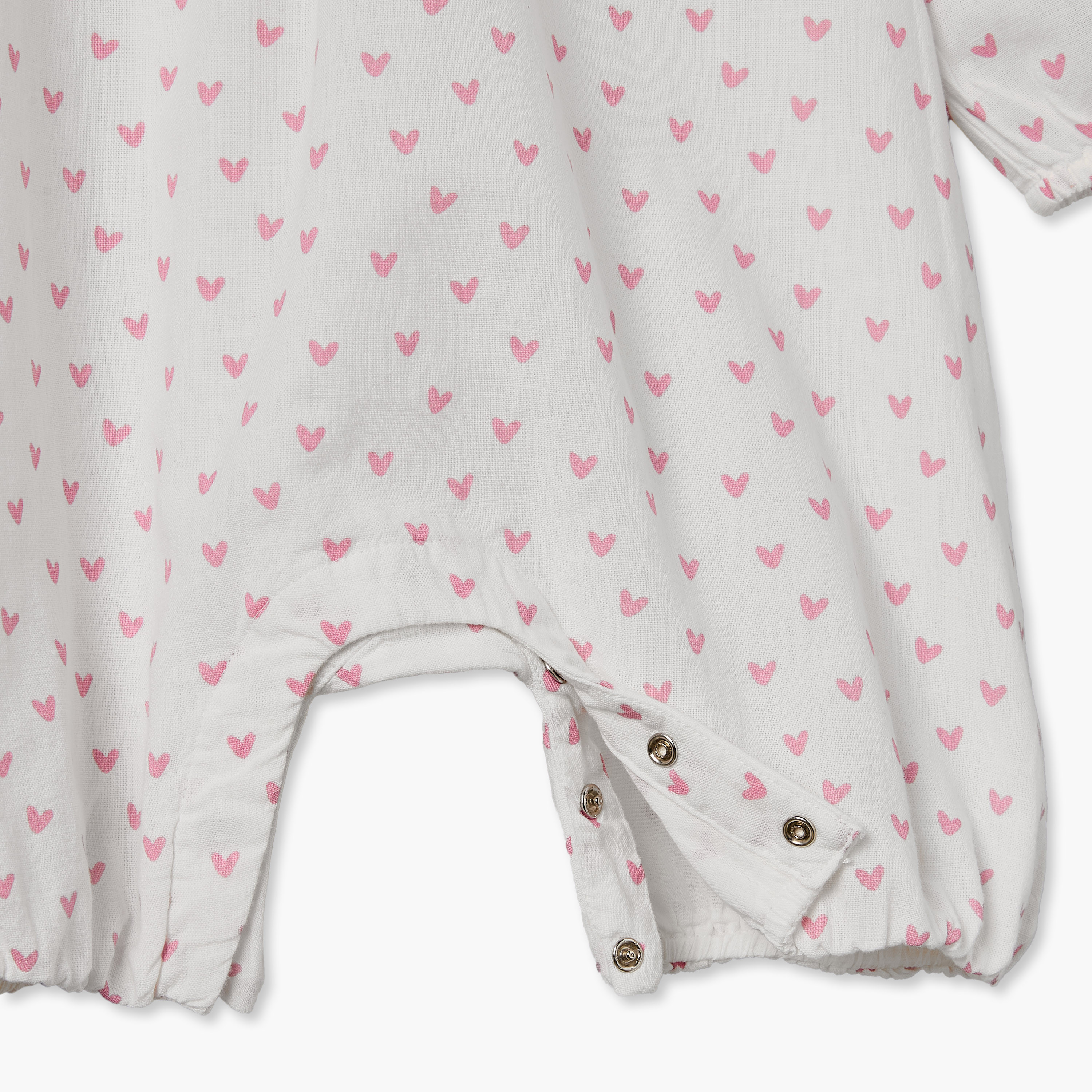 رومبر بياقة وأكمام طويلة مع تفاصيل زهور من جونيورز-baby-girls-clothing-rompers-image-5