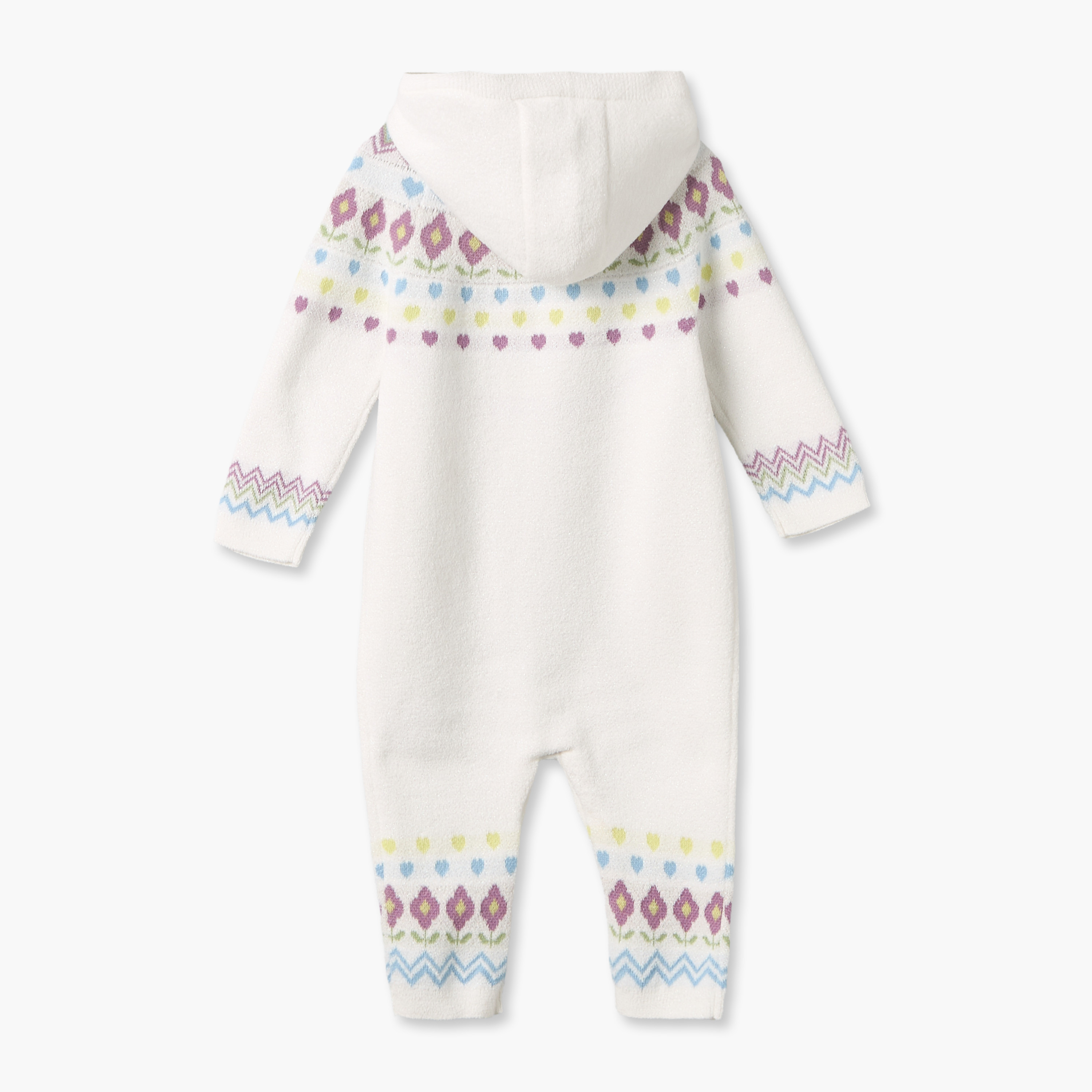 أفرول بقبعة وأكمام طويلة وأزرار إغلاق كباسة من جونيورز-baby-girls-clothing-rompers-image-3