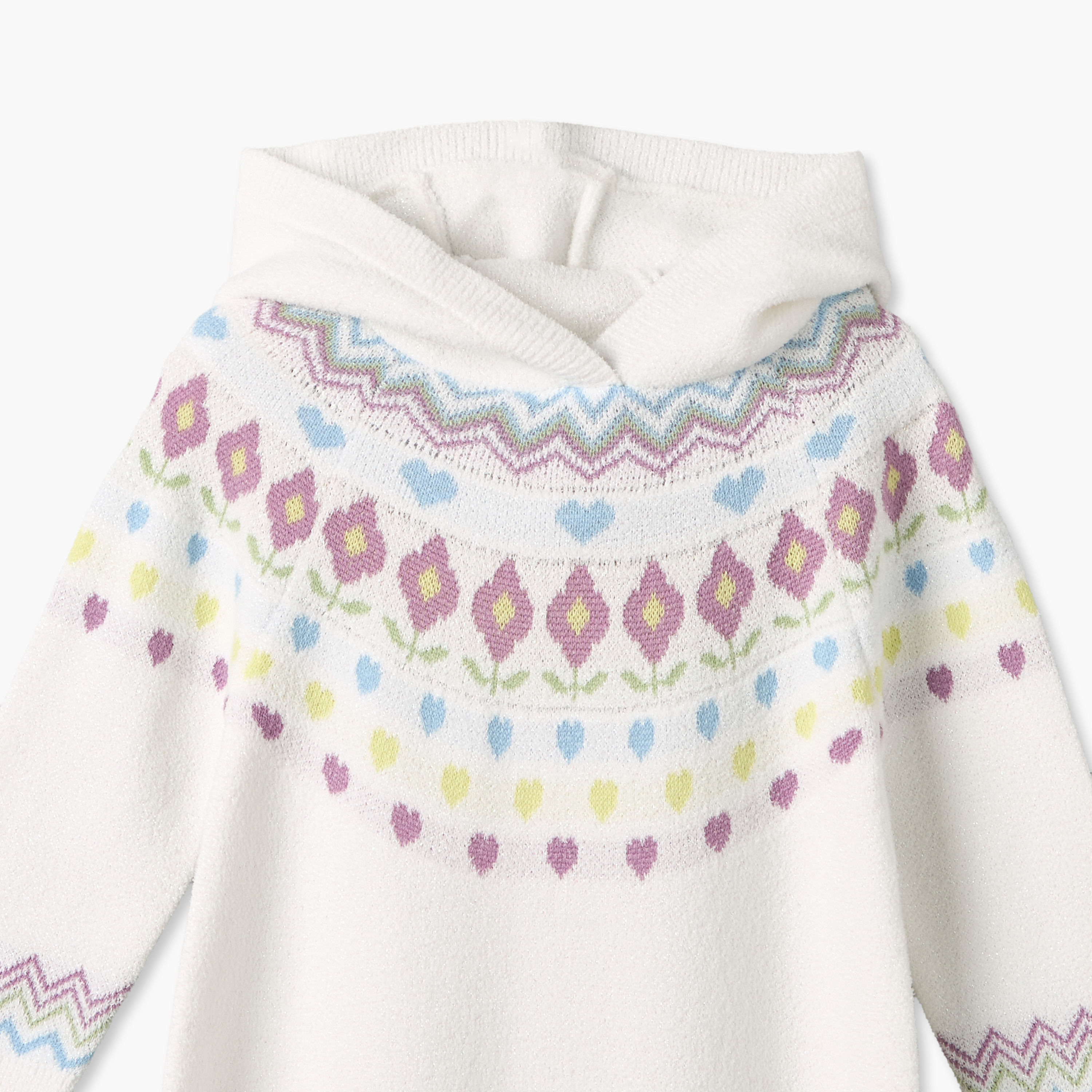 أفرول بقبعة وأكمام طويلة وأزرار إغلاق كباسة من جونيورز-baby-girls-clothing-rompers-image-4