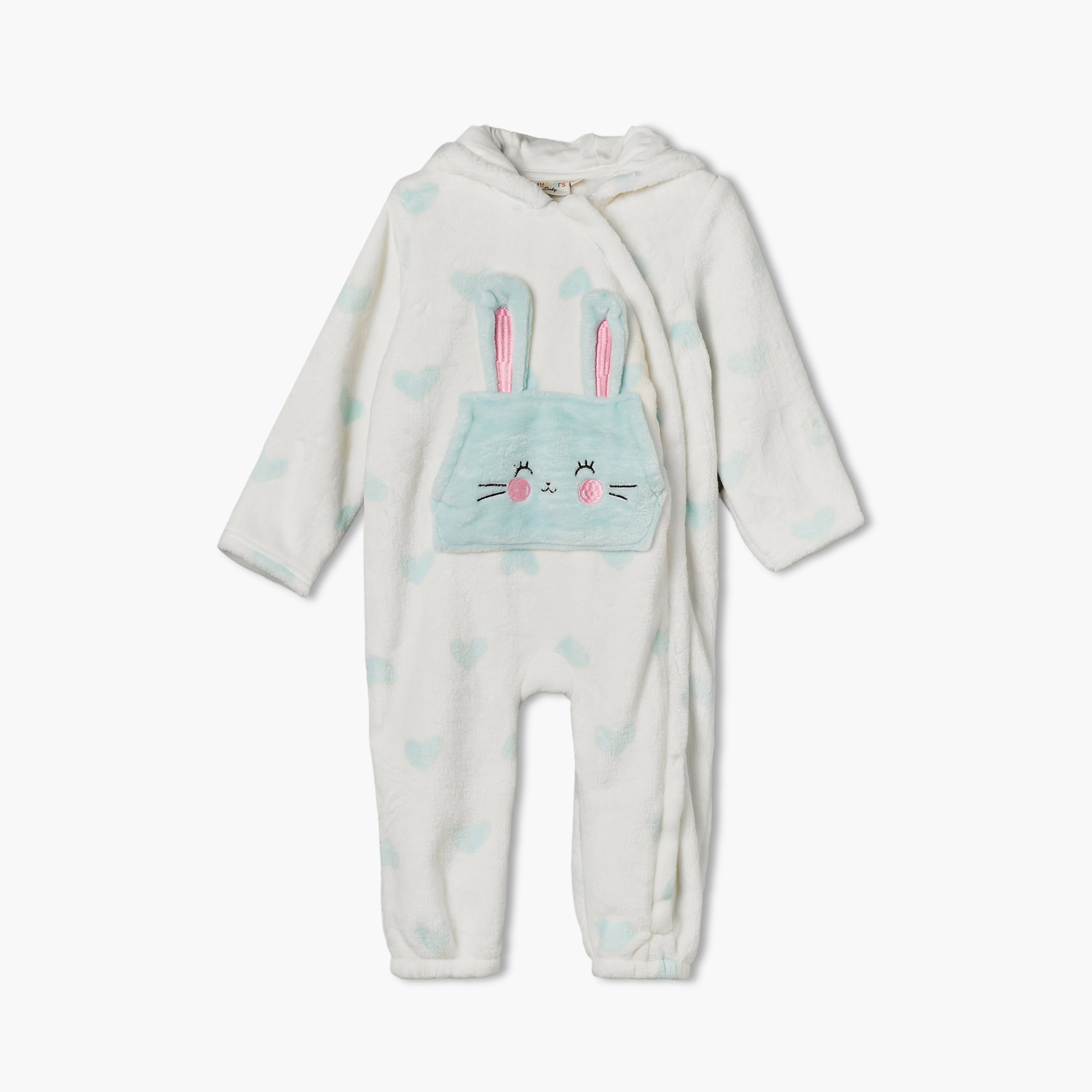 بدلة نوم بأكمام طويلة وقبعة وطبعات من جونيورز-baby-girls-clothing-rompers-image-2