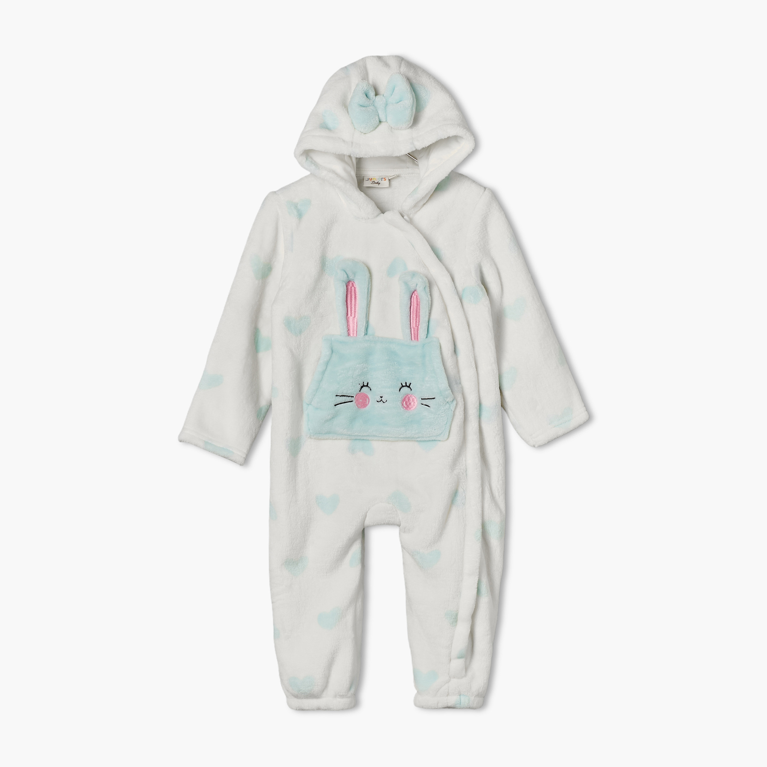 بدلة نوم بأكمام طويلة وقبعة وطبعات من جونيورز-baby-girls-clothing-rompers-image-3
