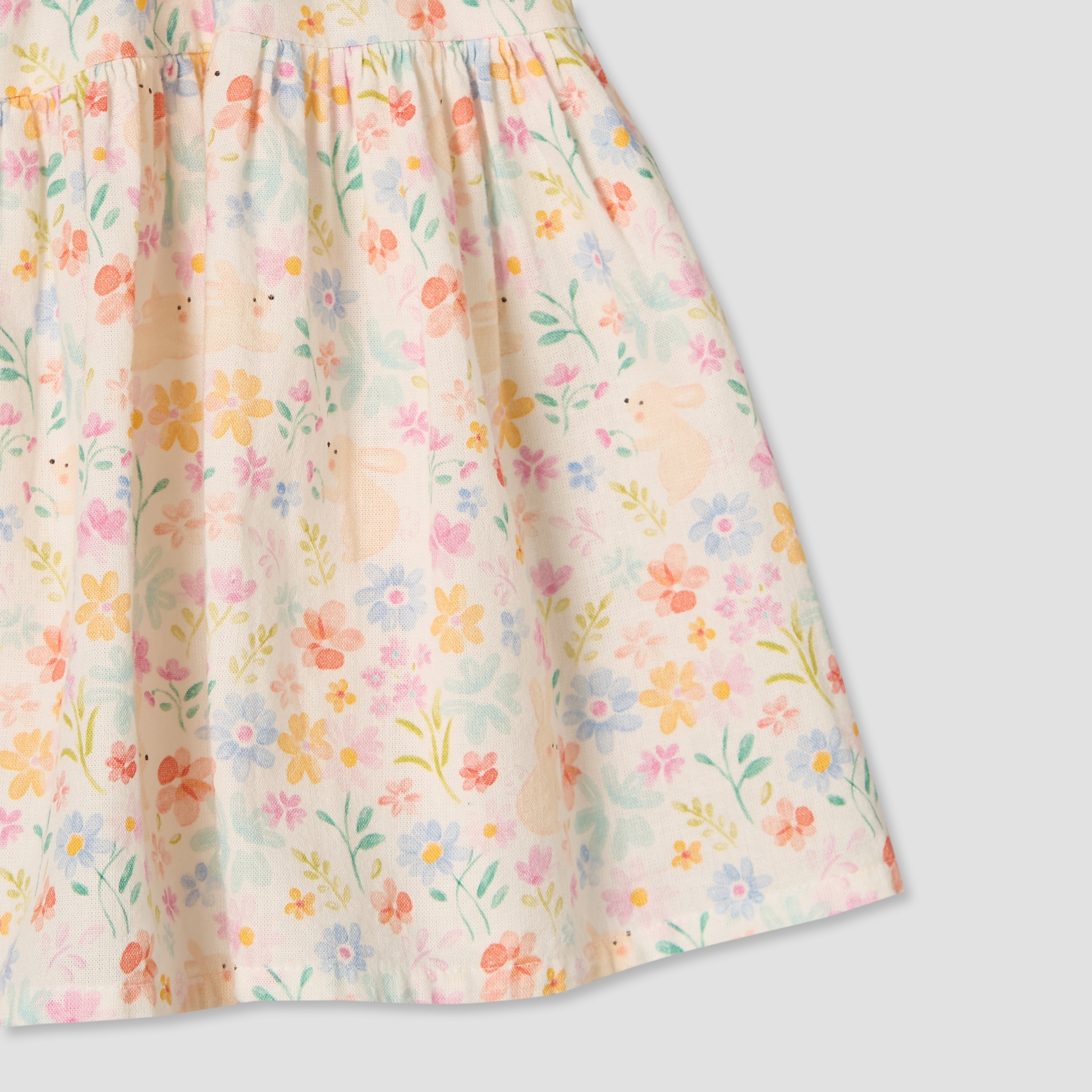 Juniors Round Neck Short Sleeves Knee Length A-line Dress with Bloomers-baby-girls-clothing-dressesandjumpsuits-image-7