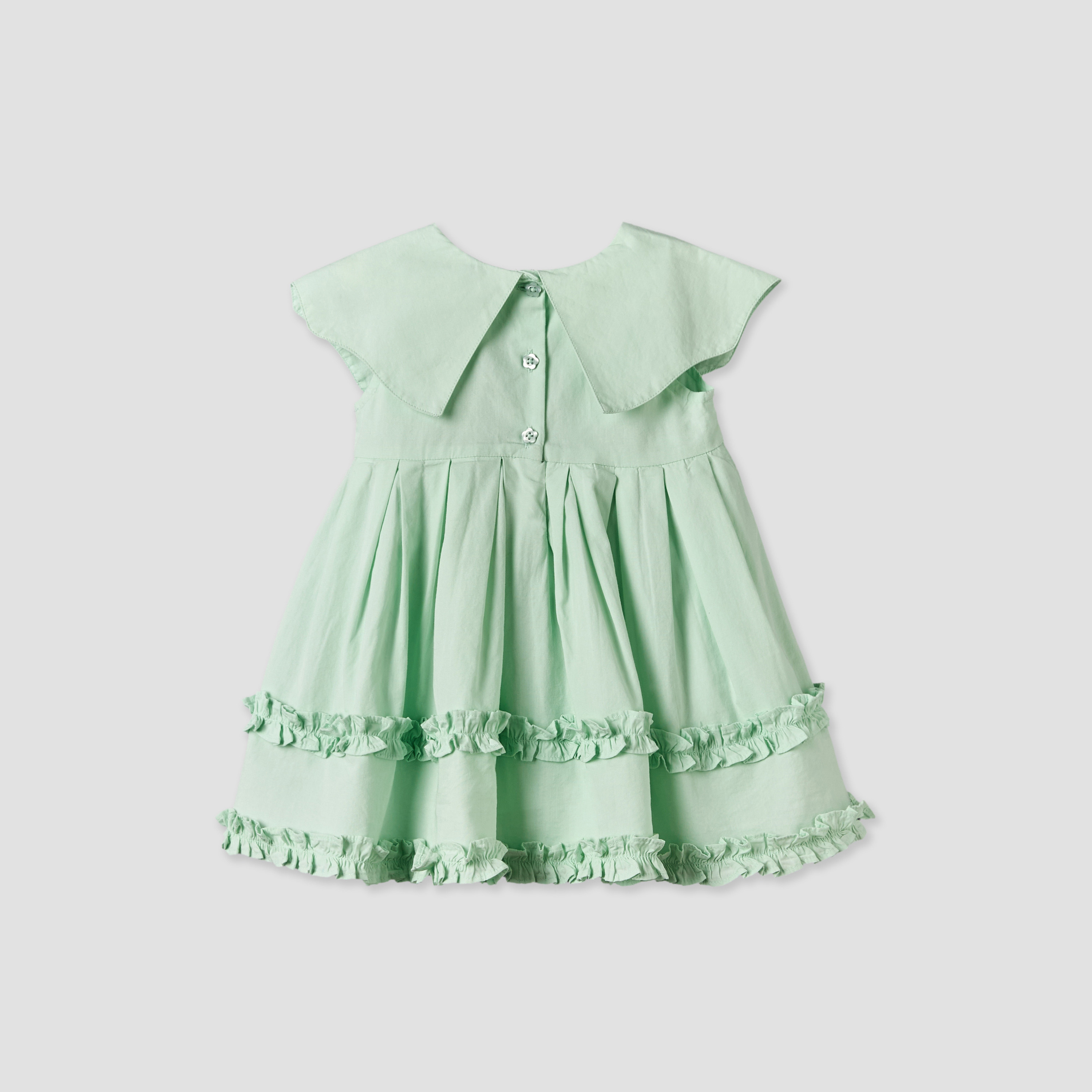 فستان دون أكمام بطول الركبة وياقة مع سروال بلومر من جونيورز-baby-girls-clothing-dressesandjumpsuits-image-4