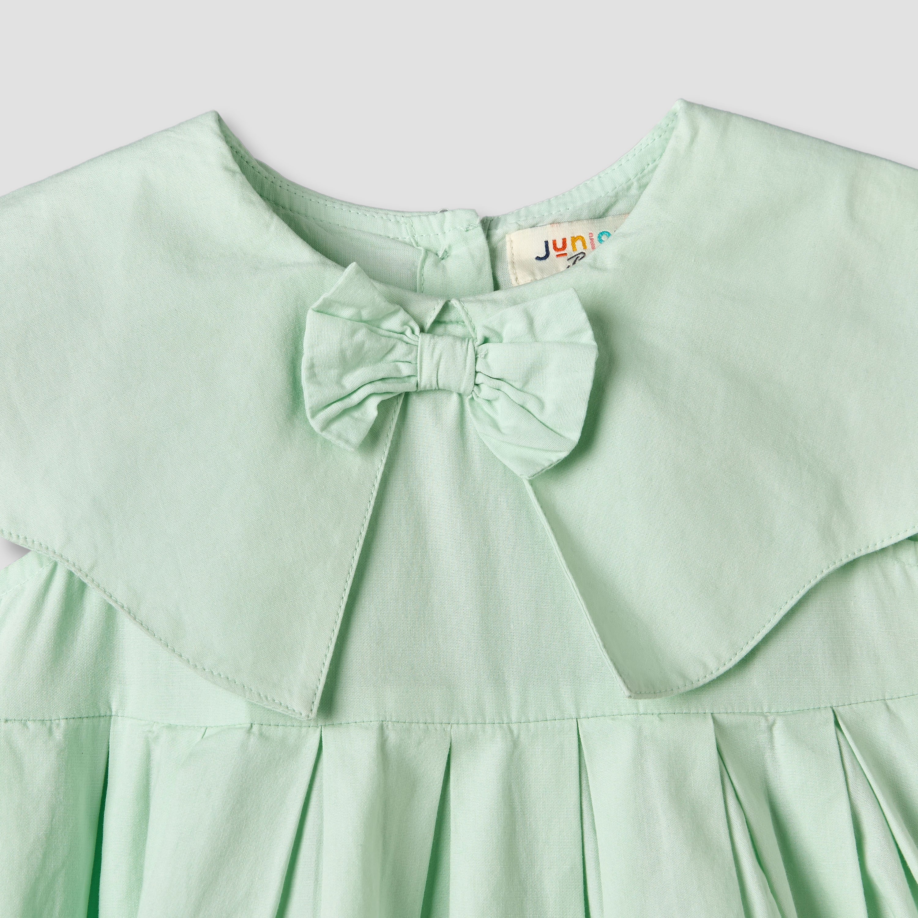 فستان دون أكمام بطول الركبة وياقة مع سروال بلومر من جونيورز-baby-girls-clothing-dressesandjumpsuits-image-6