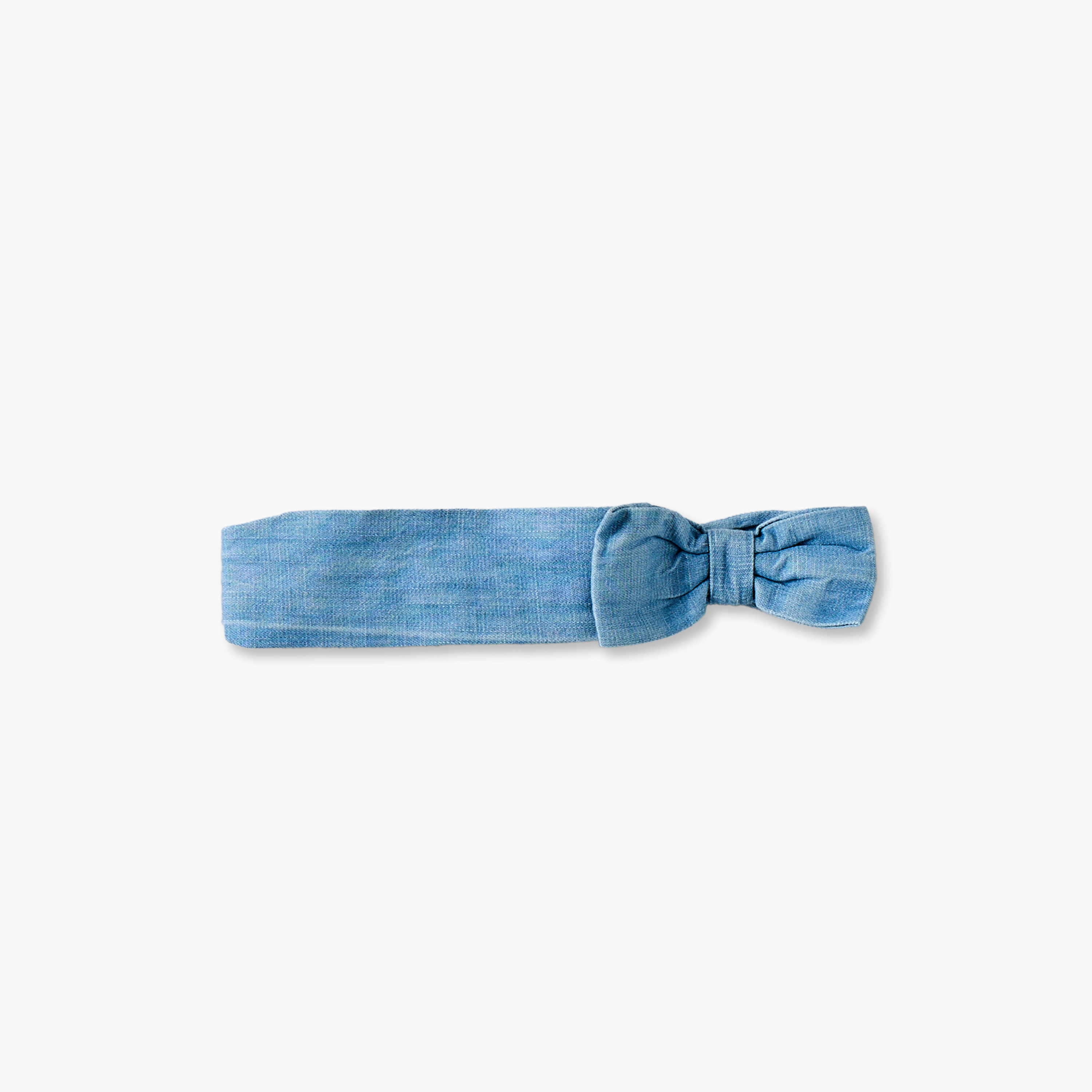 Juniors Peter Pan Collar Short Sleeves Knee Length Denim Dress and Headband with Floral Embroidery-baby-girls-clothing-dressesandjumpsuits-image-6