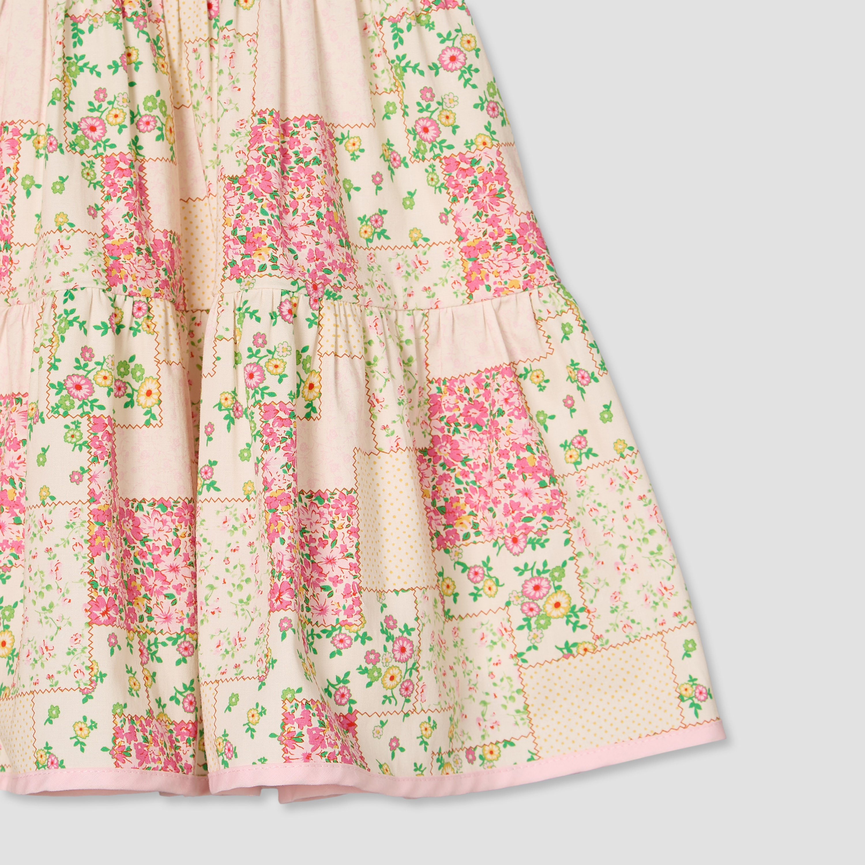 فستان إيه لاين بطول الركبة وياقة مستديرة وأكمام قصيرة مع شريطة رأس من جونيورز-baby-girls-clothing-dressesandjumpsuits-image-6