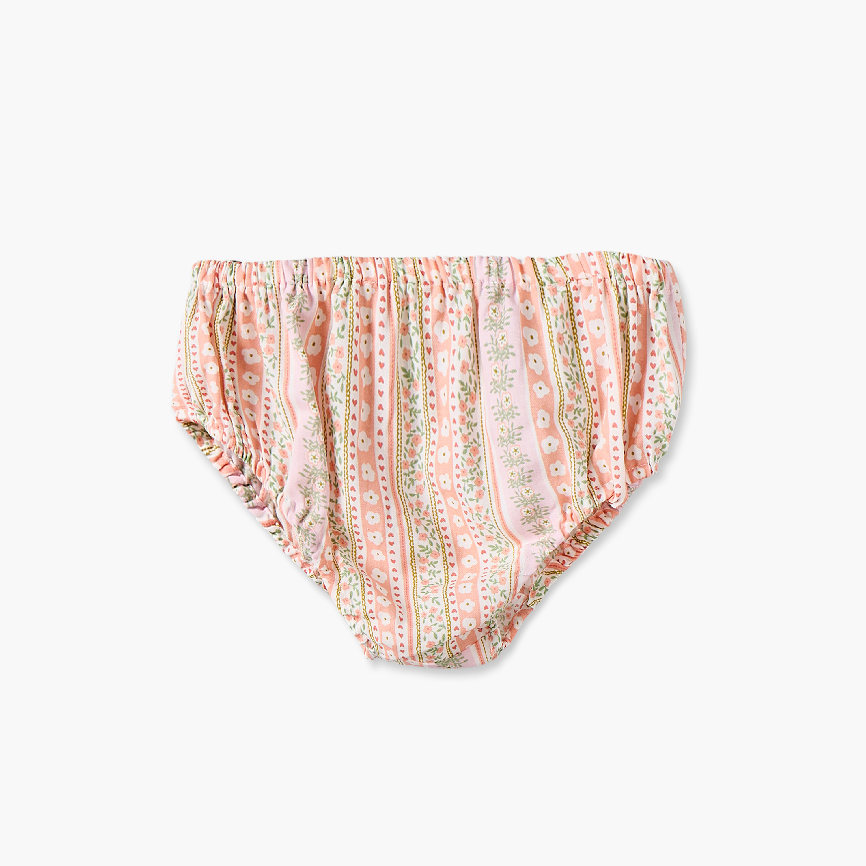 فستان بطول الركبة بياقة مستديرة وأكمام قصيرة مع شورت داخلي بطبعة زهور من جونيورز-baby-girls-clothing-dressesandjumpsuits-image-4