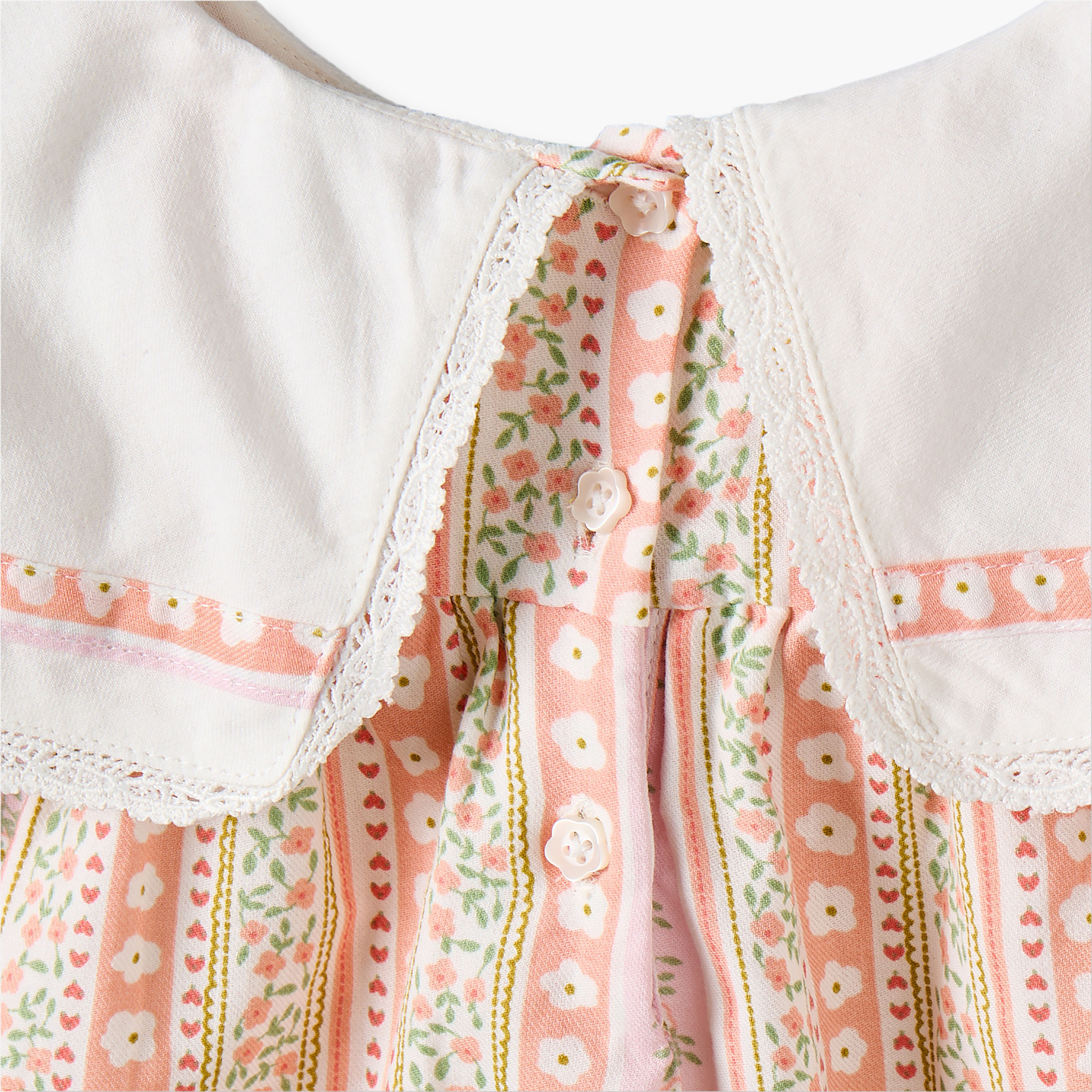 فستان بطول الركبة بياقة مستديرة وأكمام قصيرة مع شورت داخلي بطبعة زهور من جونيورز-baby-girls-clothing-dressesandjumpsuits-image-8