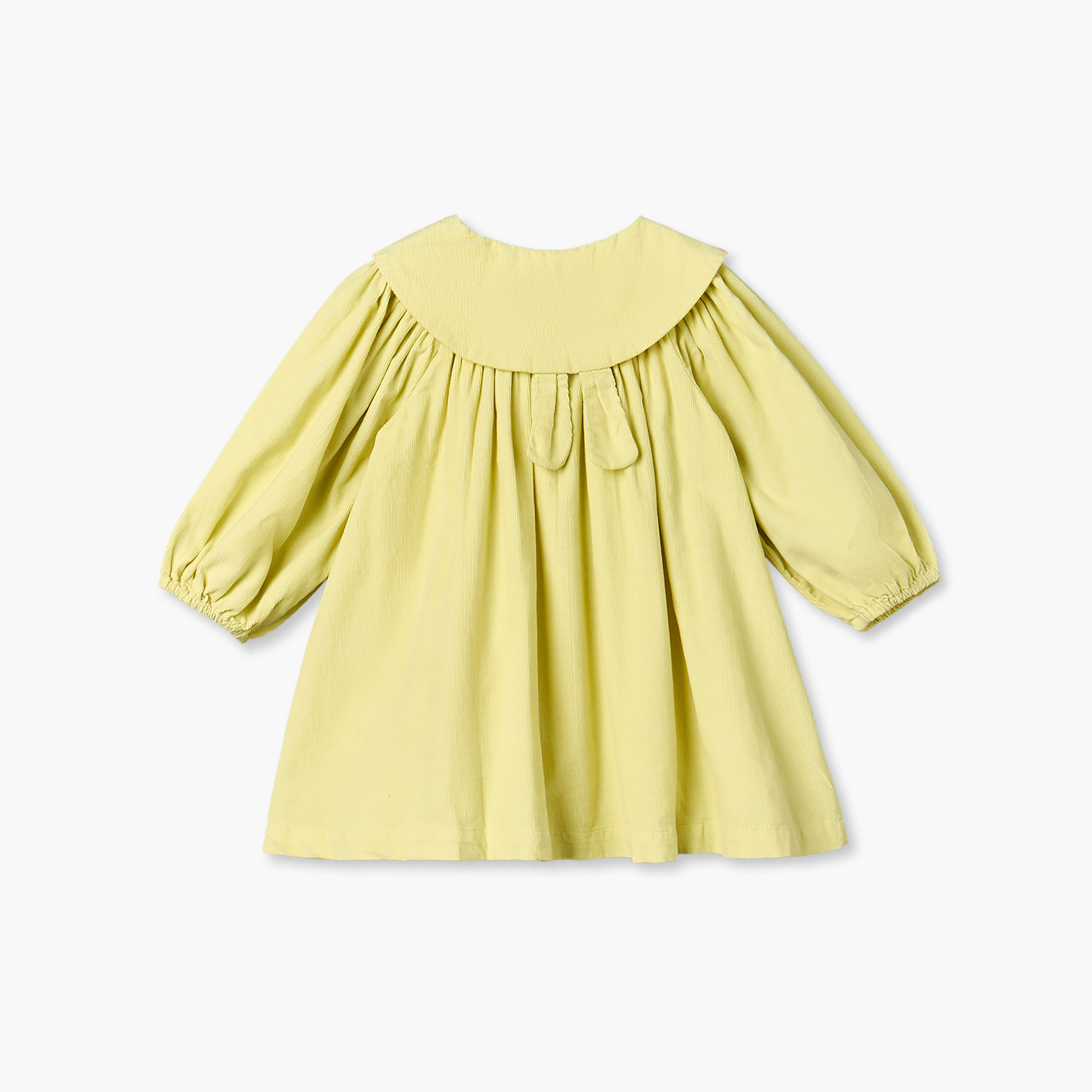 Juniors Peter Pan Collar Long Sleeves Knee Length A-line Dress with Bloomers-baby-girls-clothing-dressesandjumpsuits-image-4