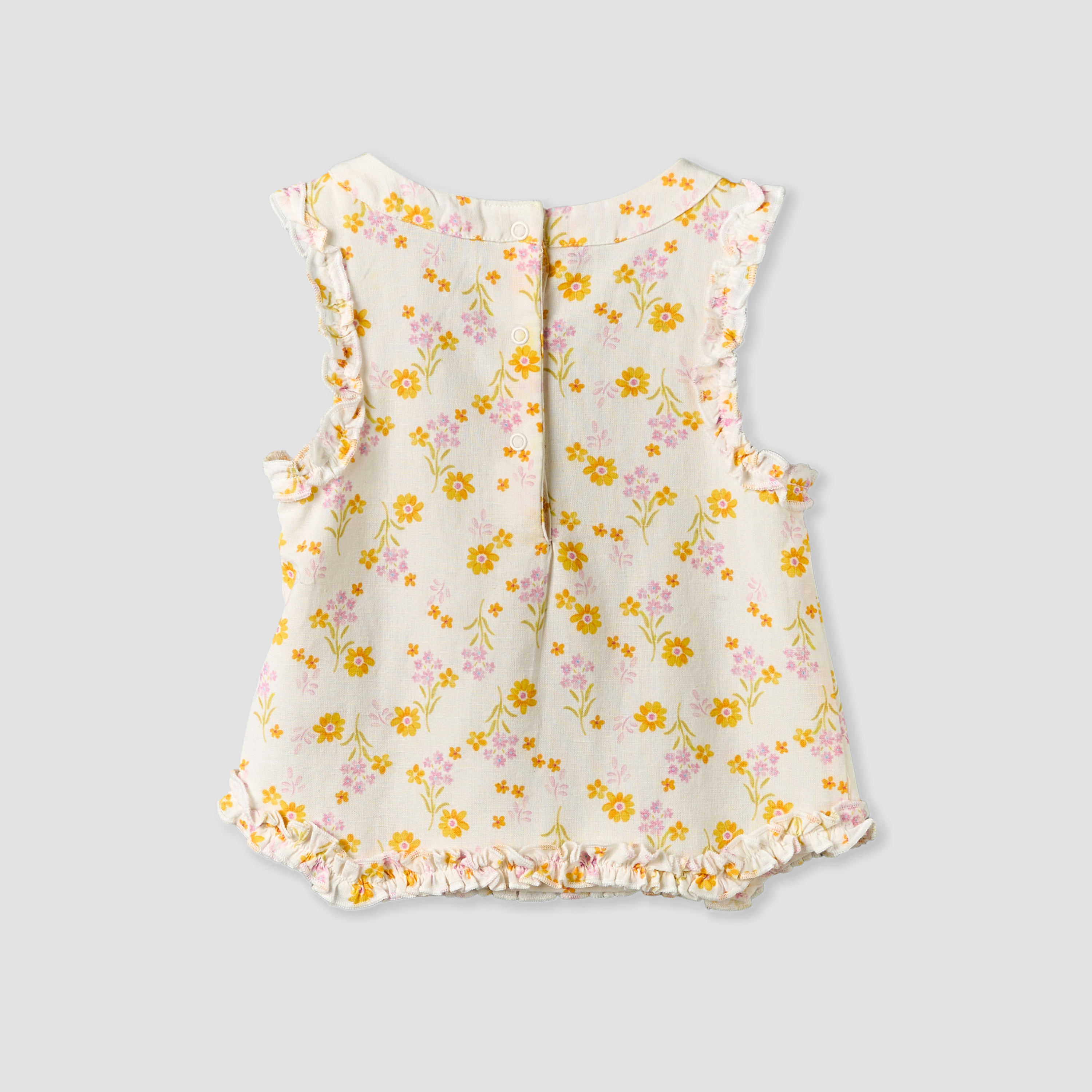 Juniors Round Neck Sleeveless Top and Pants Set with Floral Print-baby-girls-clothing-setsandcoords-image-4