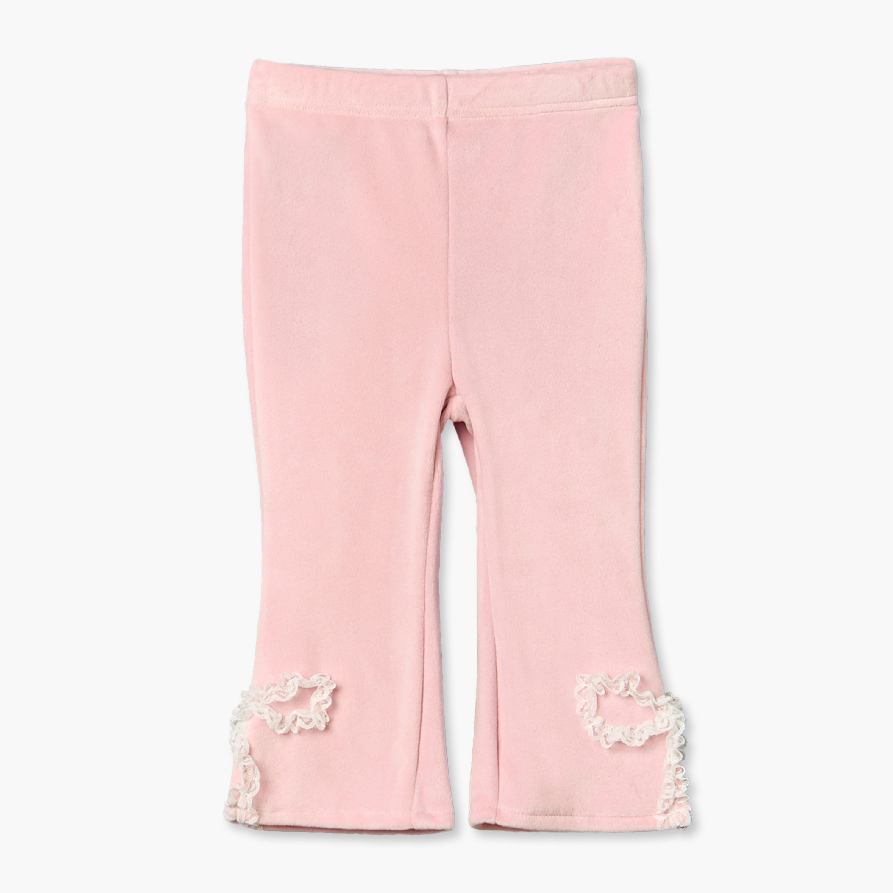 Juniors Crew Neck Long Sleeves Sweatshirt and Pants Set with Bow Applique-baby-girls-clothing-setsandcoords-image-4