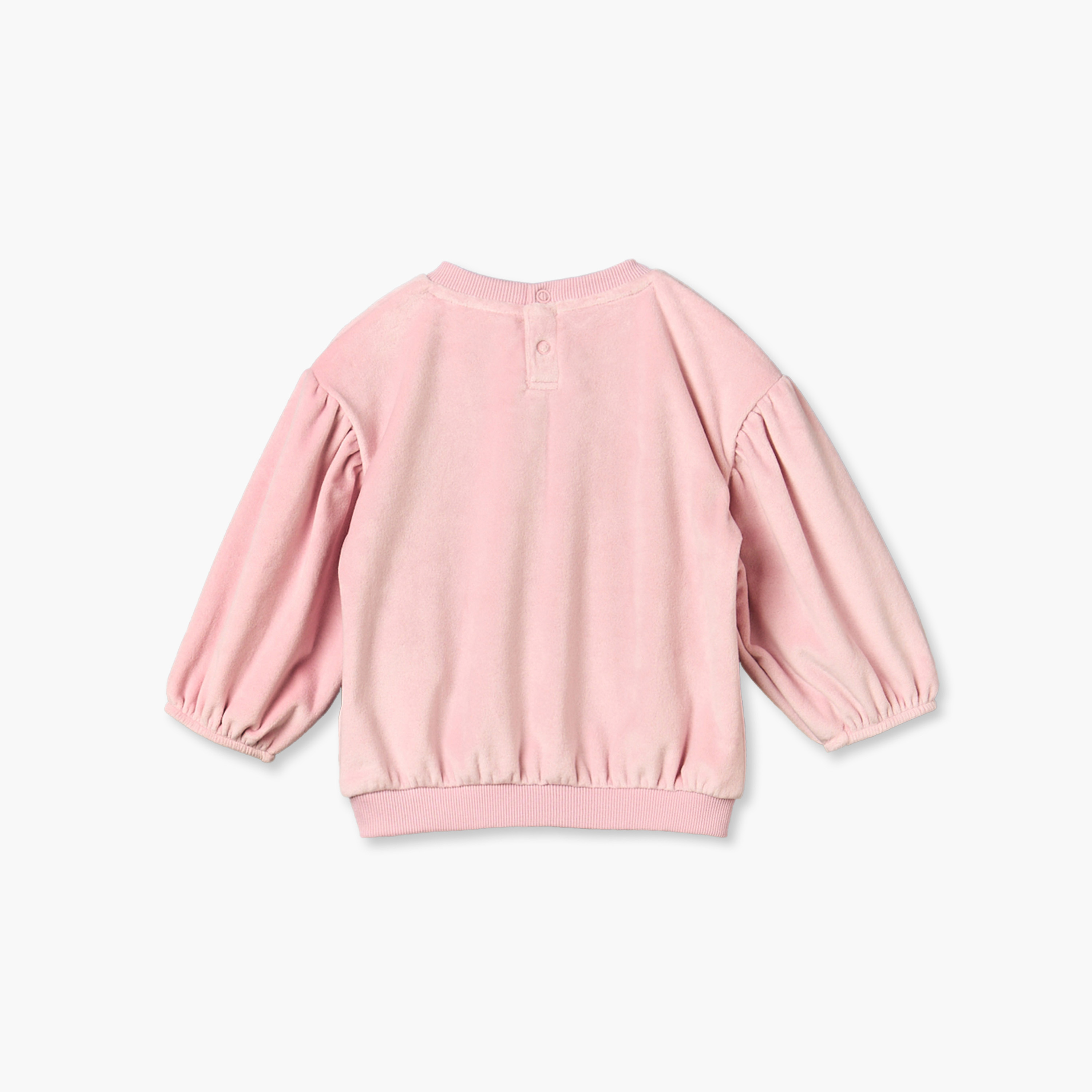 Juniors Crew Neck Long Sleeves Sweatshirt and Pants Set with Bow Applique-baby-girls-clothing-setsandcoords-image-5