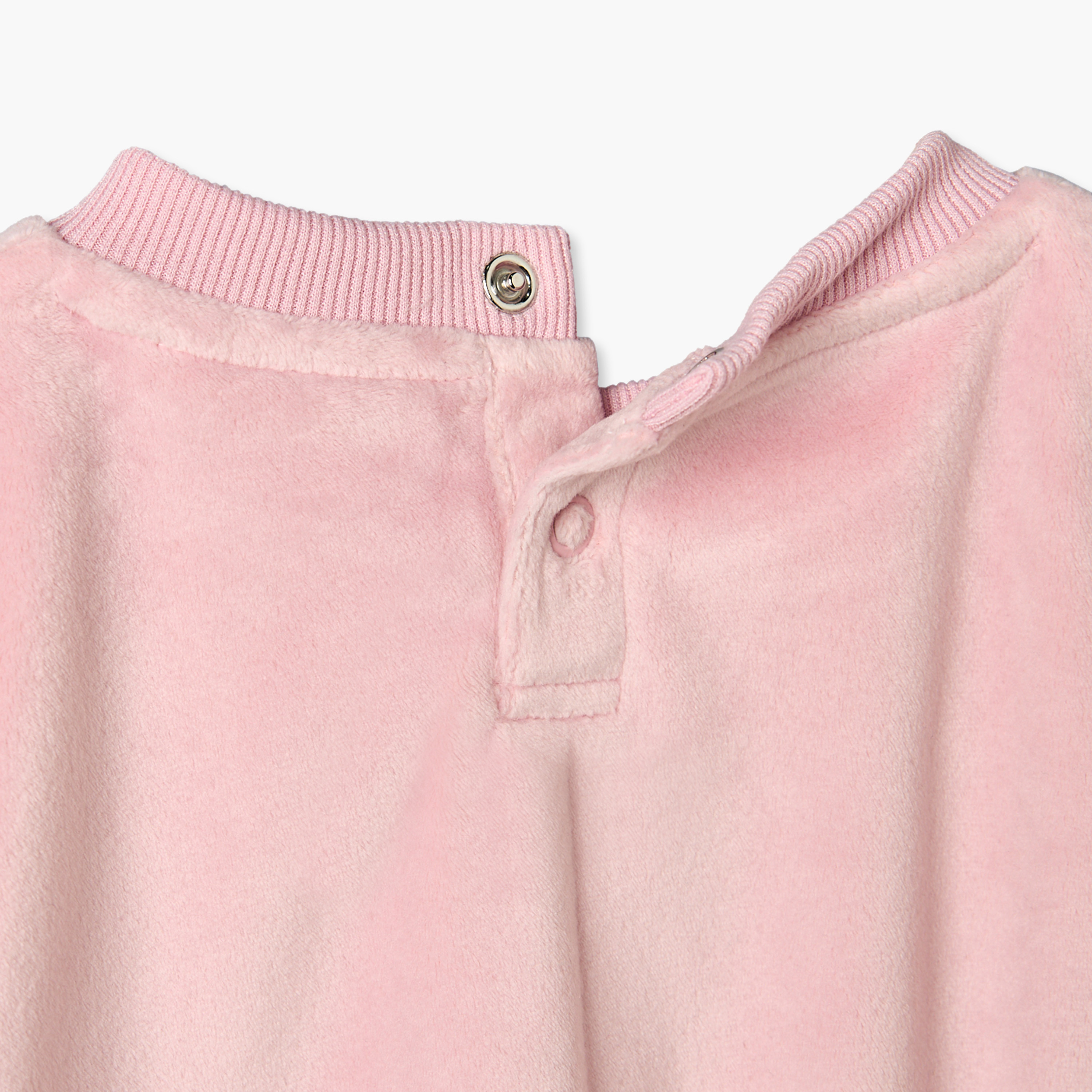 Juniors Crew Neck Long Sleeves Sweatshirt and Pants Set with Bow Applique-baby-girls-clothing-setsandcoords-image-8