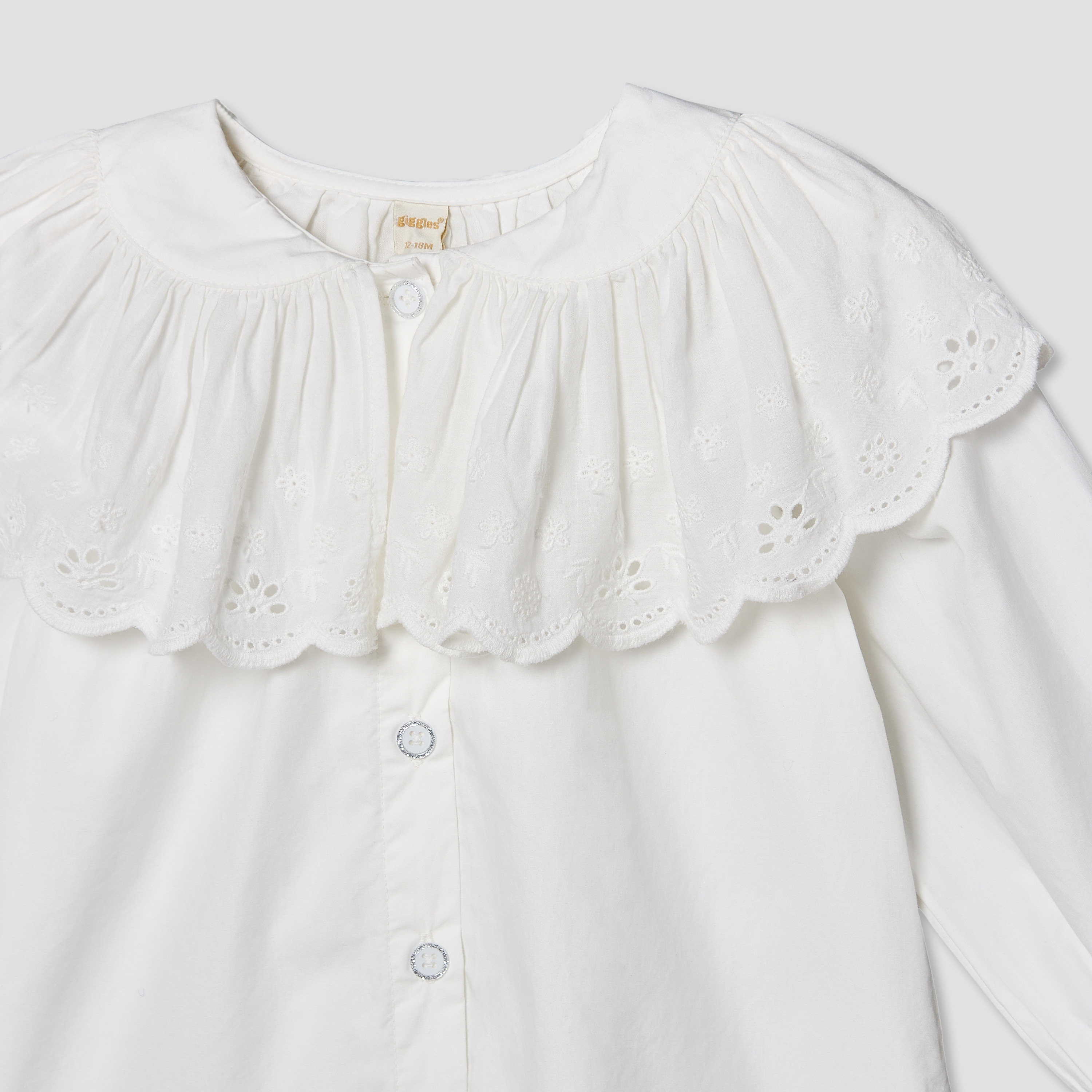 Giggles Round Neck Long Sleeves Top with Embroidery-baby-girls-clothing-blousesandshirts-image-4