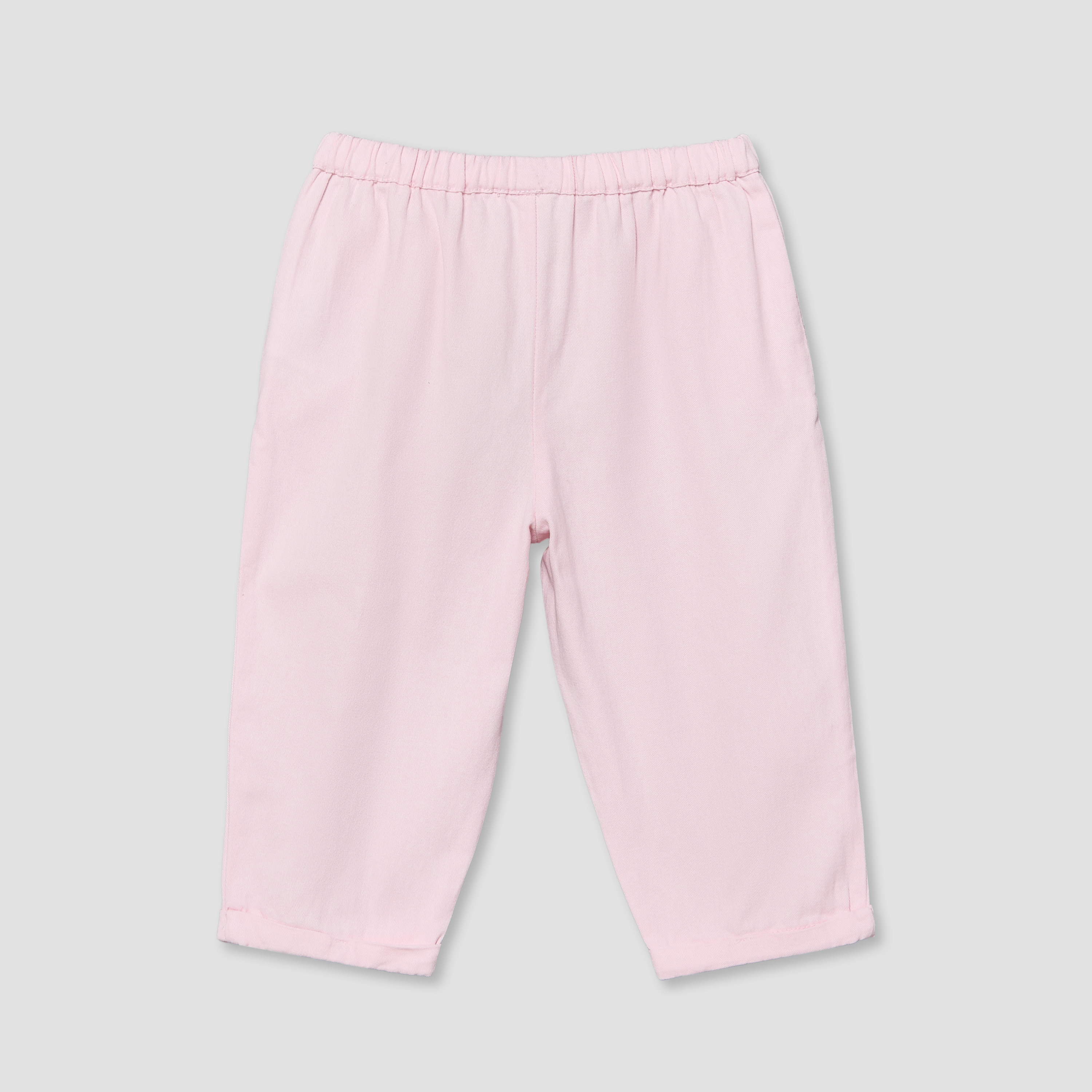 Giggles Regular Fit Trousers with Lace Inserts, Elasticated Waistband-baby-girls-clothing-bottoms-trousers-image-3