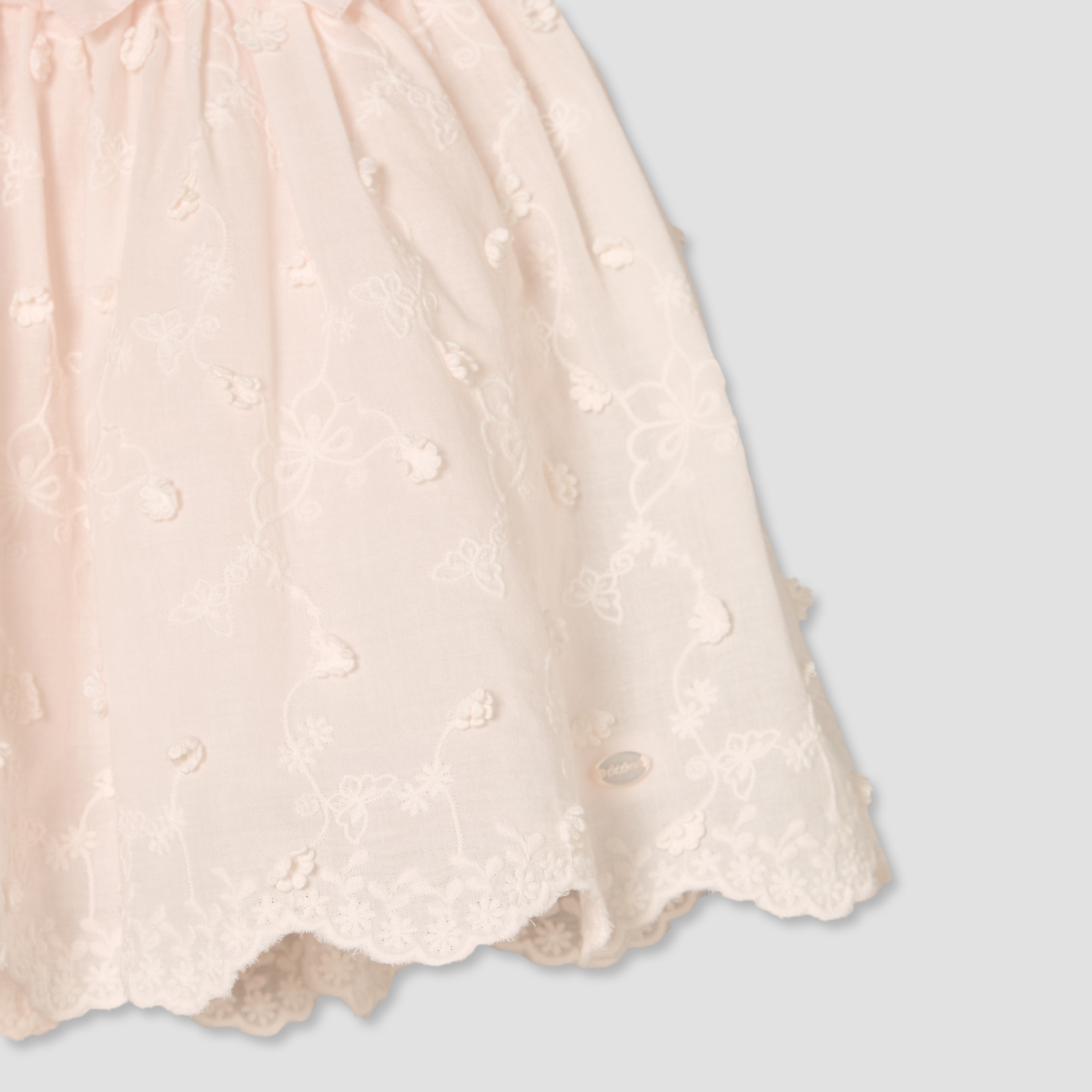 فستان إيه لاين بطول الركبة وياقة مربعة وأكمام قصيرة مع شريطة رأس من جيجلز-baby-girls-clothing-dressesandjumpsuits-image-6