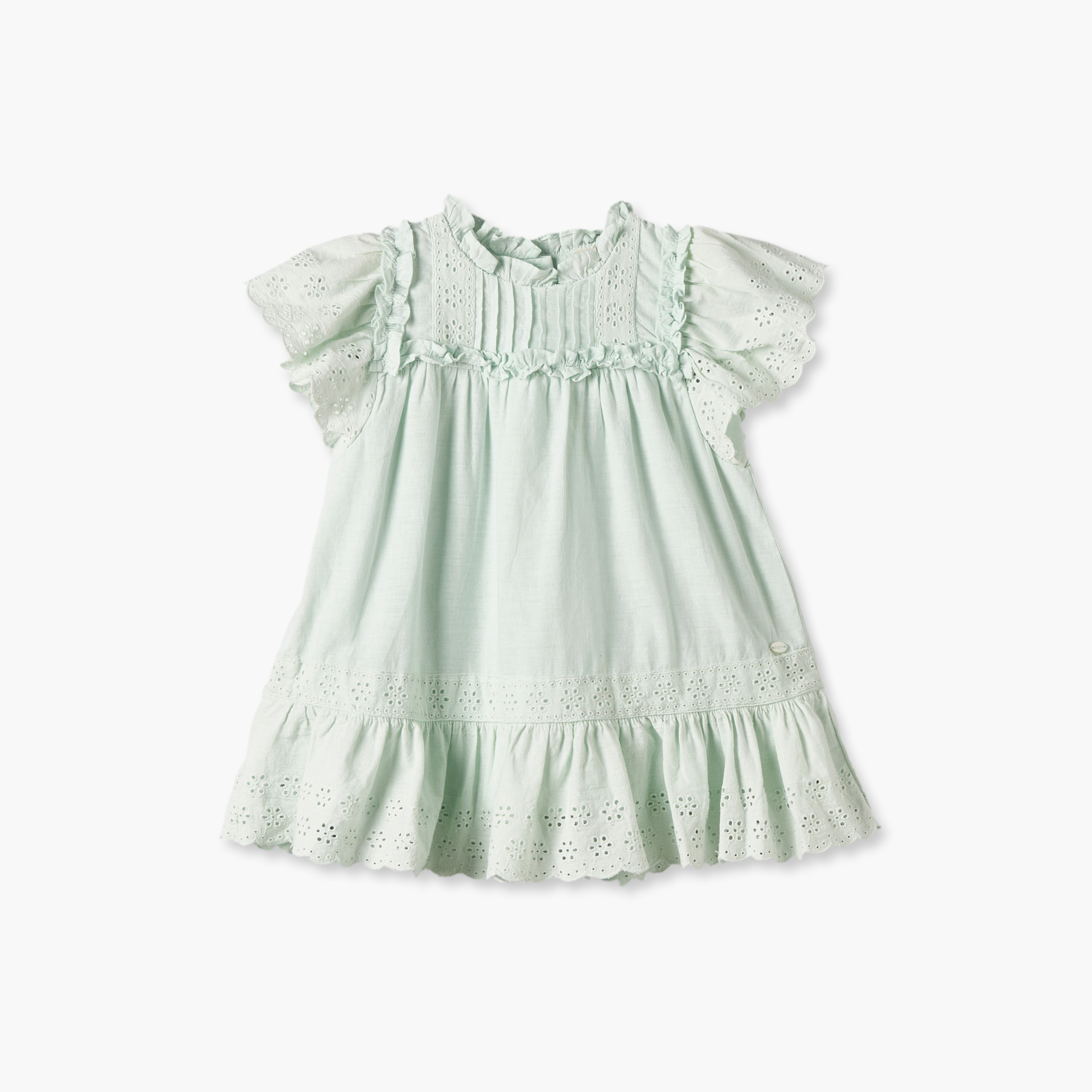 فستان قصير الأكمام يصل إلى الركبة بياقة وقصة مع عصابة رأس من جيجلز-baby-girls-clothing-dressesandjumpsuits-image-2