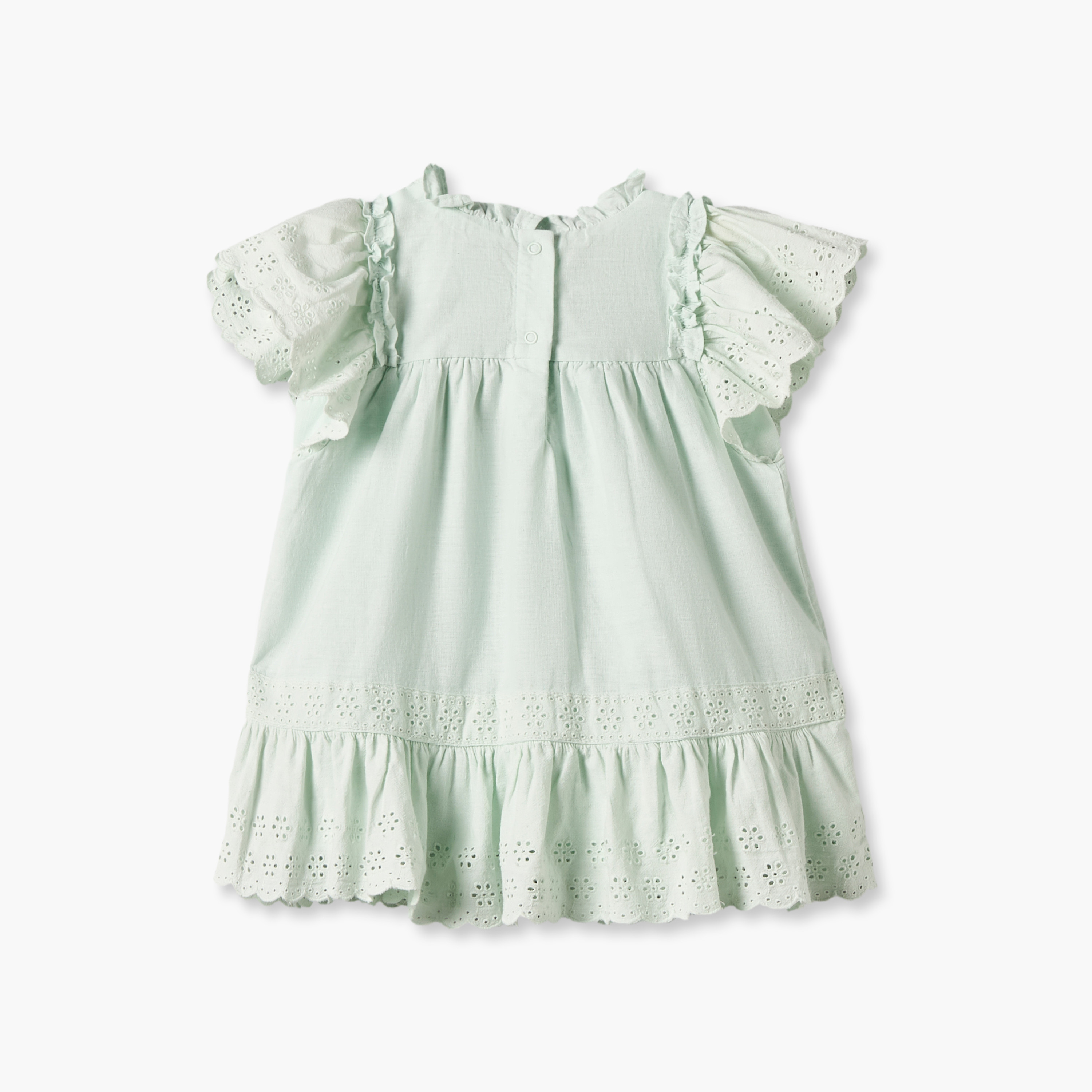 فستان قصير الأكمام يصل إلى الركبة بياقة وقصة مع عصابة رأس من جيجلز-baby-girls-clothing-dressesandjumpsuits-image-3