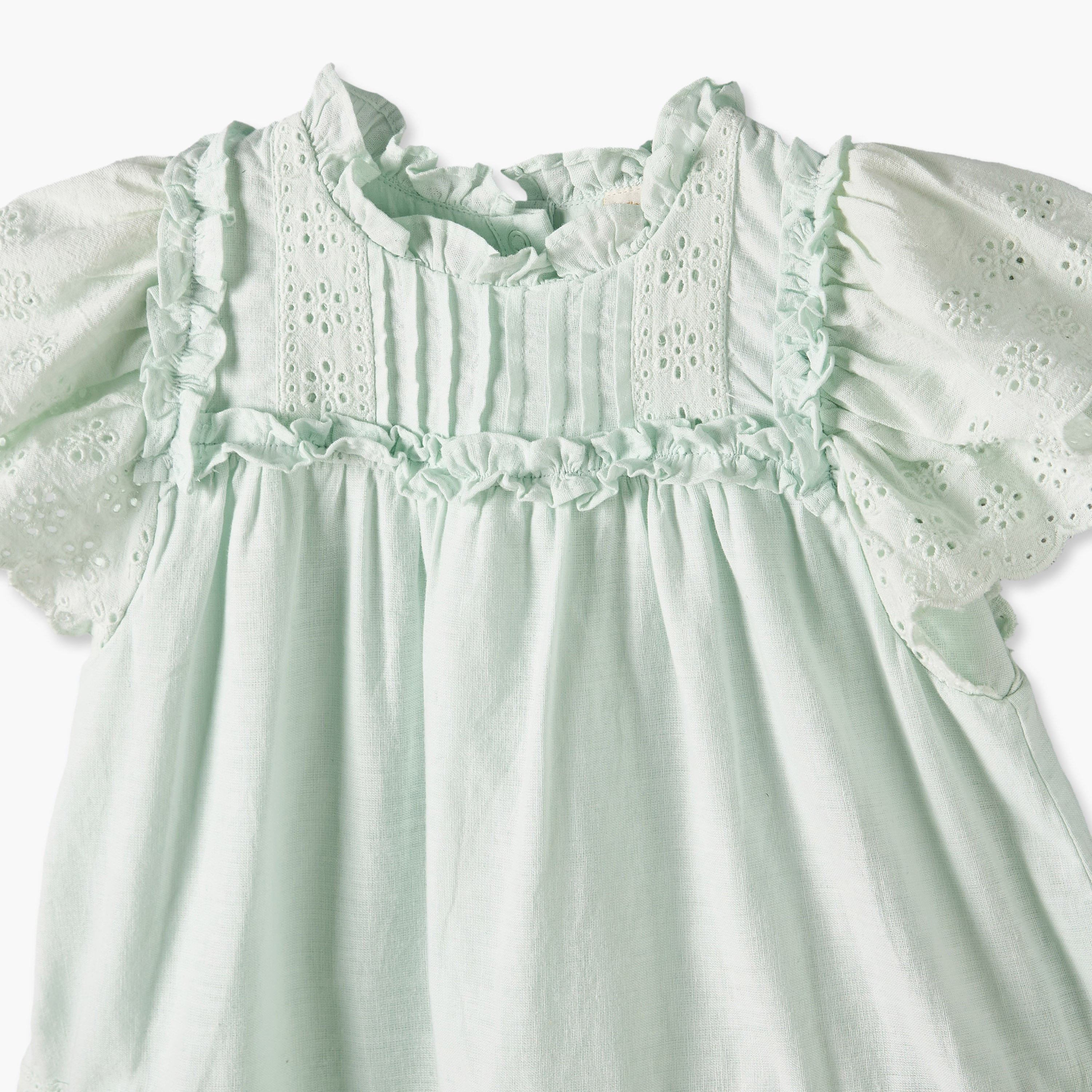 فستان قصير الأكمام يصل إلى الركبة بياقة وقصة مع عصابة رأس من جيجلز-baby-girls-clothing-dressesandjumpsuits-image-5