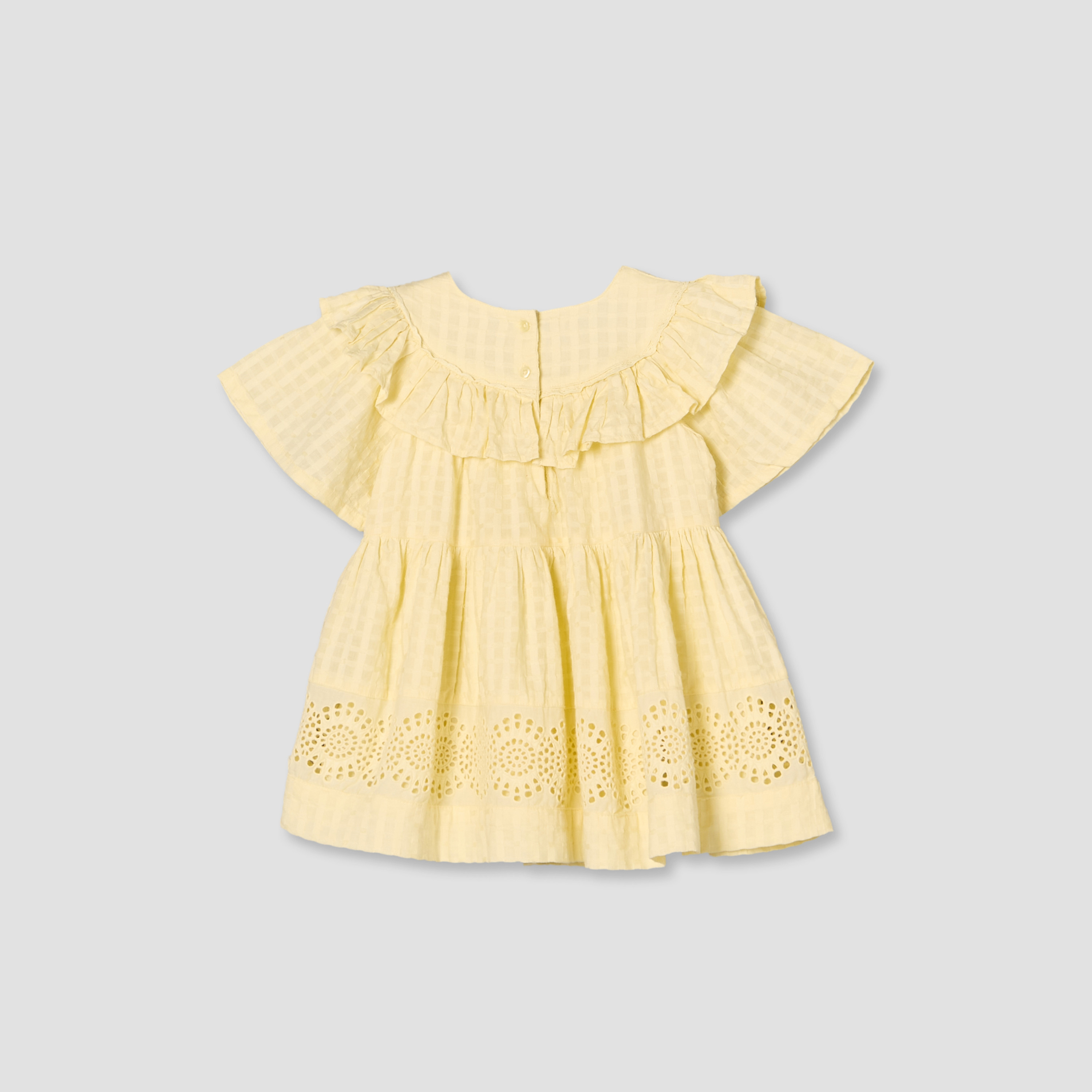 فستان قصير بياقة دائرية وأكمام قصيرة مع بنطلون داخلي (بلومرز) من جيجلز-baby-girls-clothing-dressesandjumpsuits-image-4