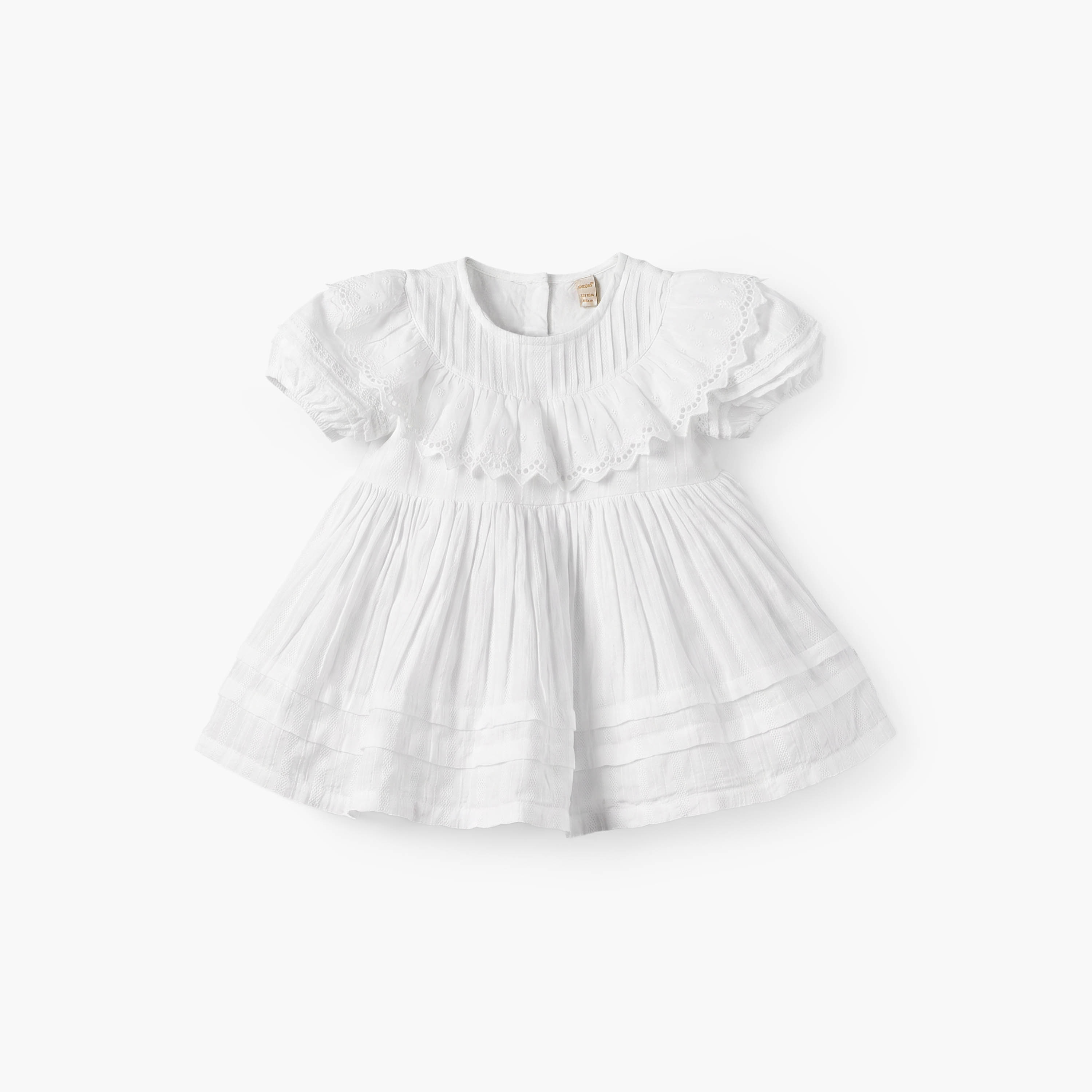 Giggles Round Neck Short Sleeves Knee Length Dress with Bloomers-baby-girls-clothing-dressesandjumpsuits-image-3