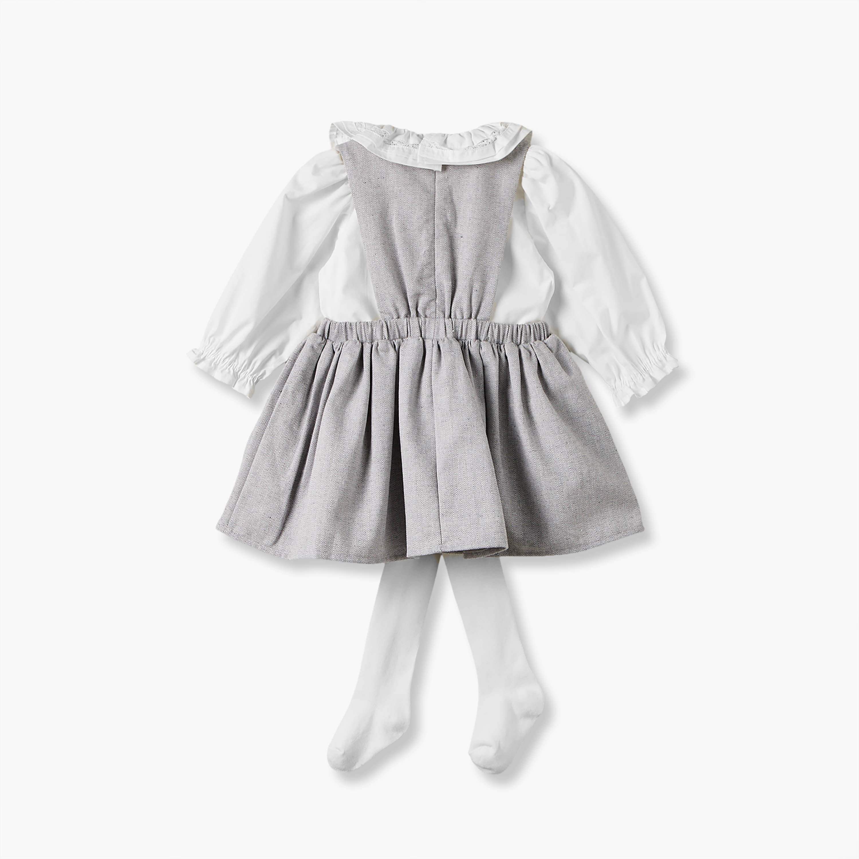 Giggles Collared Long Sleeves Top and Pinafore Set with Tights-baby-girls-clothing-dressesandjumpsuits-image-3