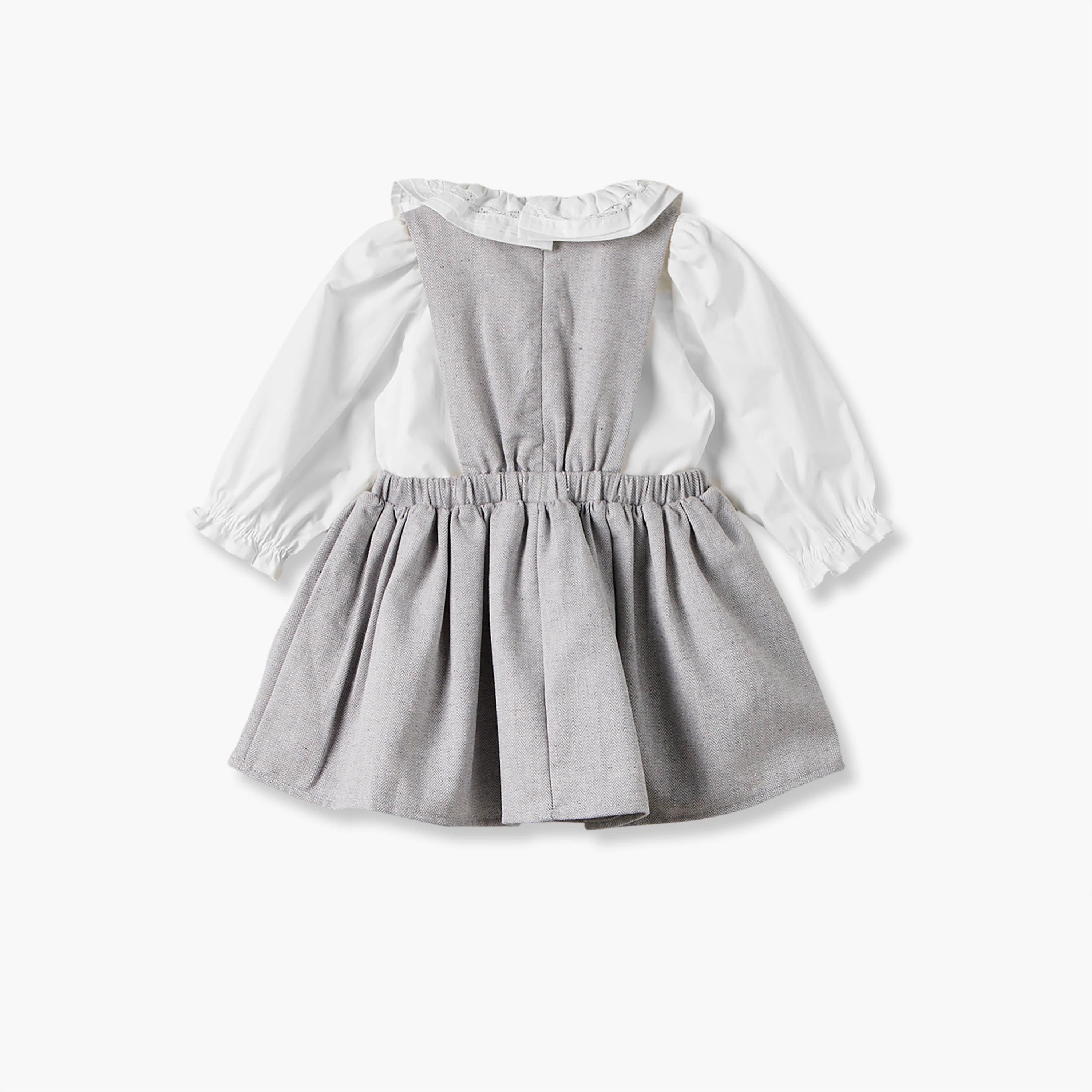 Giggles Collared Long Sleeves Top and Pinafore Set with Tights-baby-girls-clothing-dressesandjumpsuits-image-5