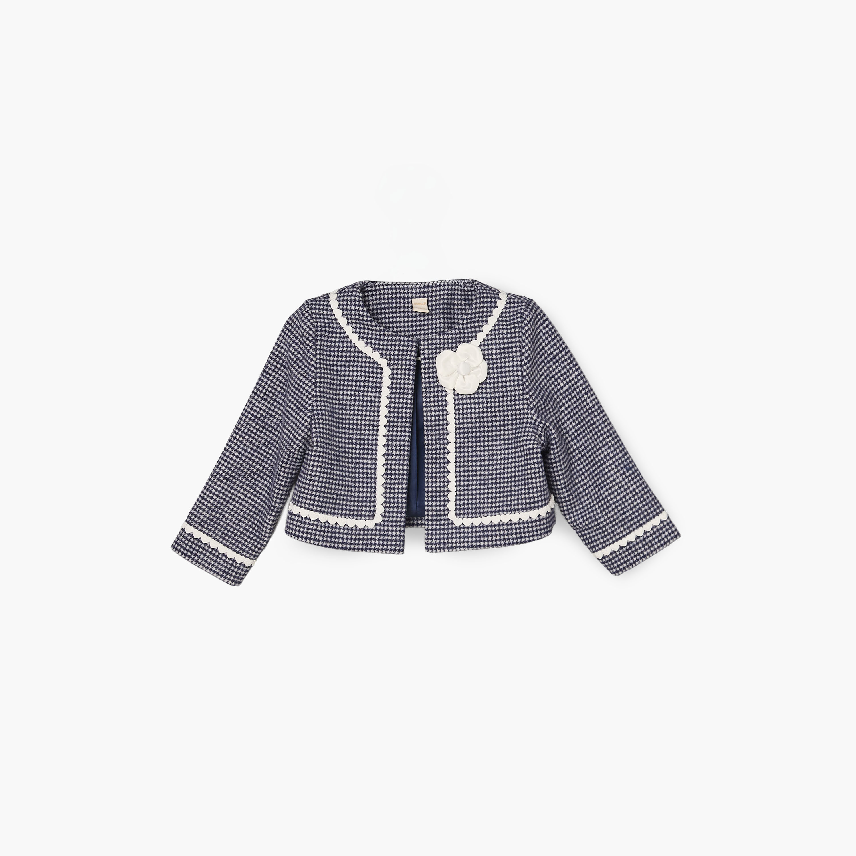 طقم فستان دون أكمام رقبة مستديرة وبطول الركبة مع جاكيت وجوارب كولون من جيجلز-baby-girls-clothing-dressesandjumpsuits-image-7