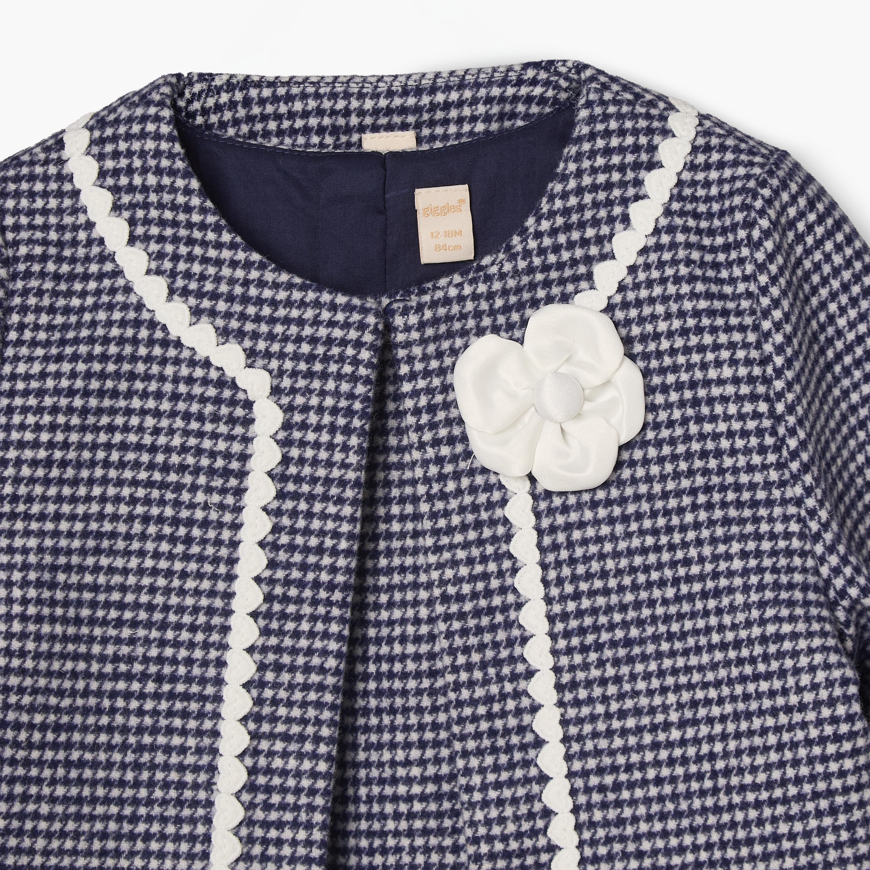 طقم فستان دون أكمام رقبة مستديرة وبطول الركبة مع جاكيت وجوارب كولون من جيجلز-baby-girls-clothing-dressesandjumpsuits-image-8