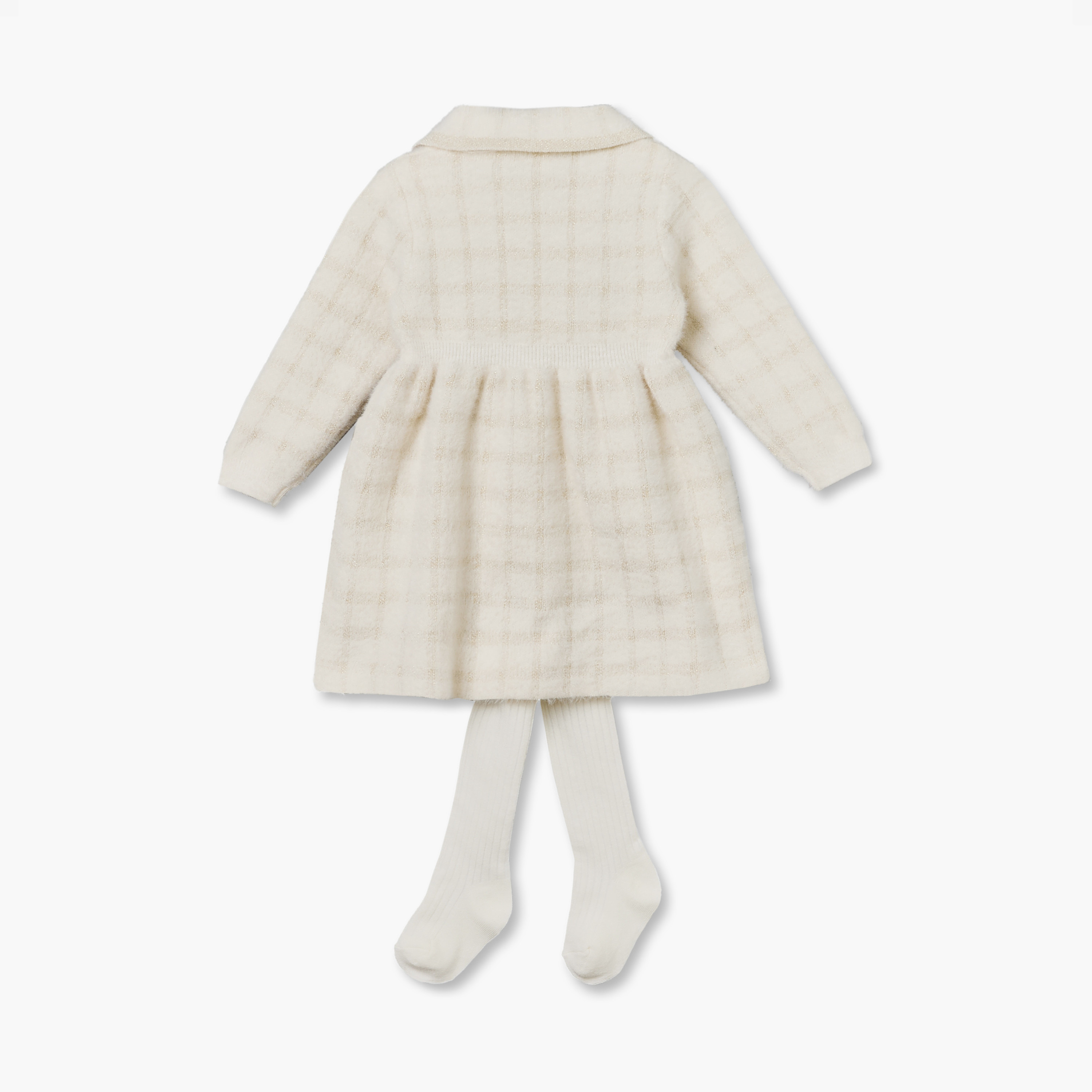 فستان إيه لاين بطول الركبة وياقة وأكمام طويلة مع كولون من جيجلز-baby-girls-clothing-dressesandjumpsuits-image-3